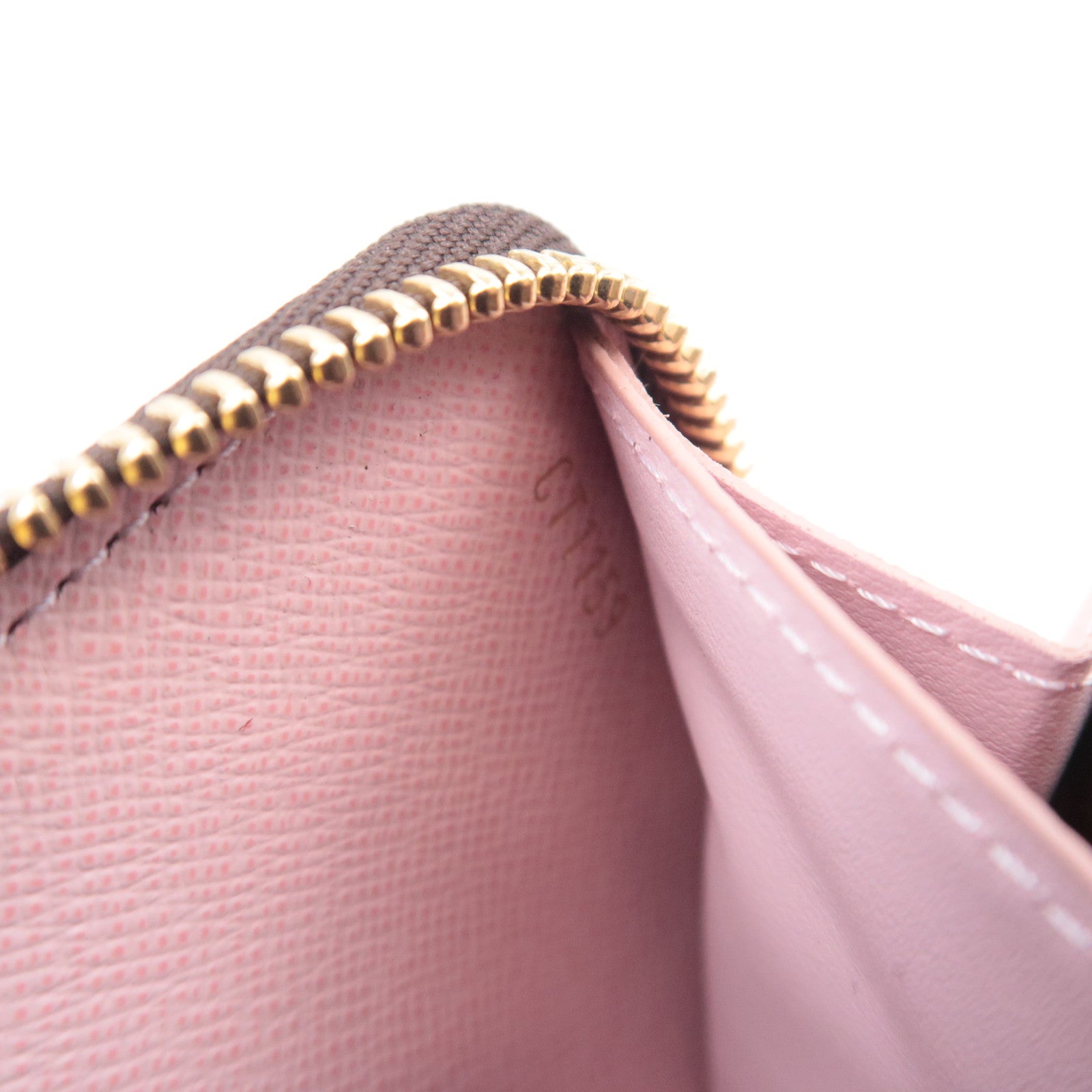 Louis Vuitton Monogram Portefeuille Clemence Long Wallet Rose Ballerine M61298