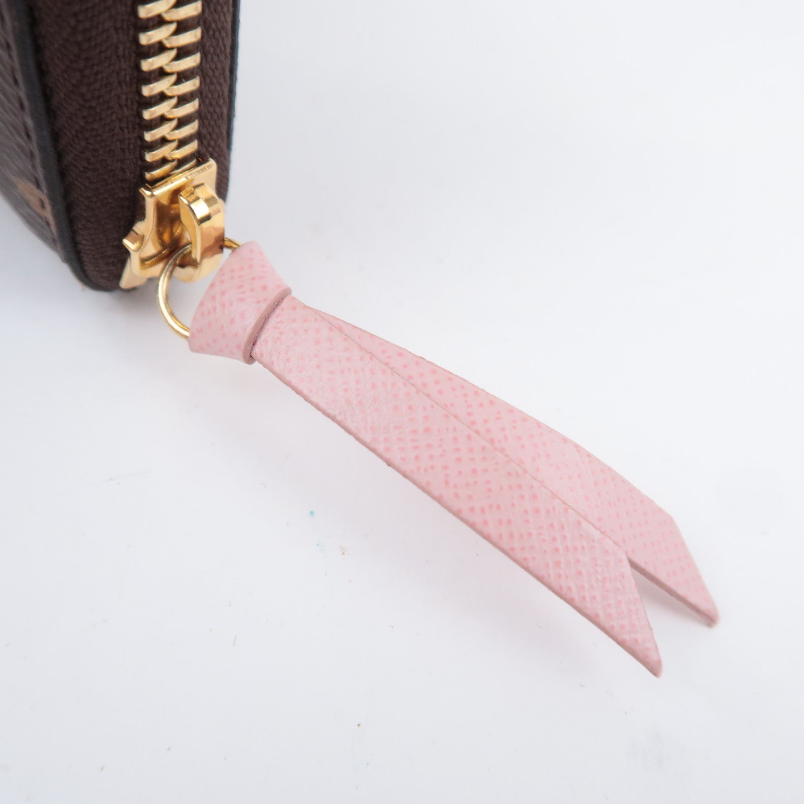 Louis Vuitton Monogram Portefeuille Clemence Long Wallet Rose Ballerine M61298