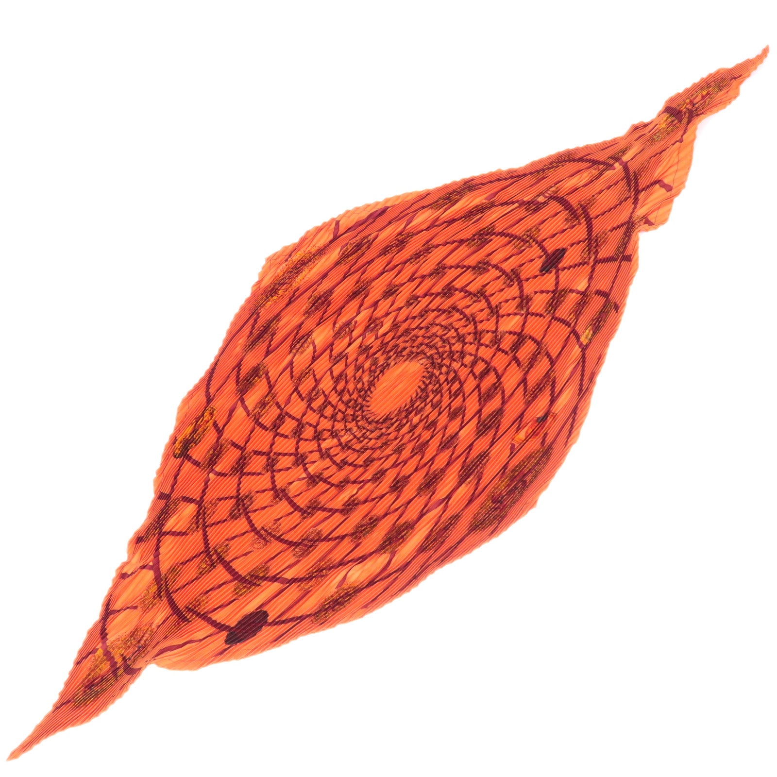 HERMES Pleated Carre 90 Scarf 100% Silk91428