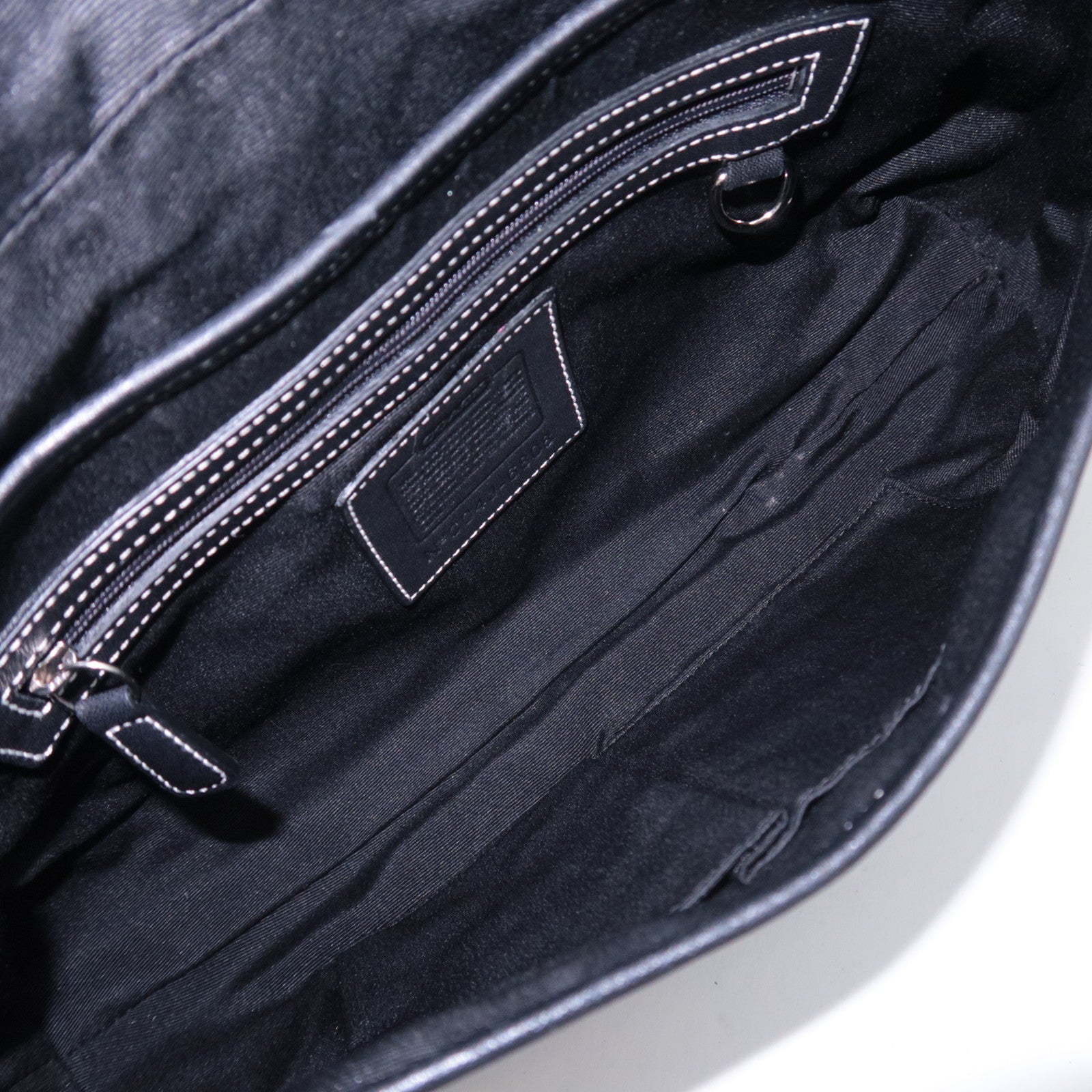 COACH Mini Signature Canvas Shoulder Bag Black 6808