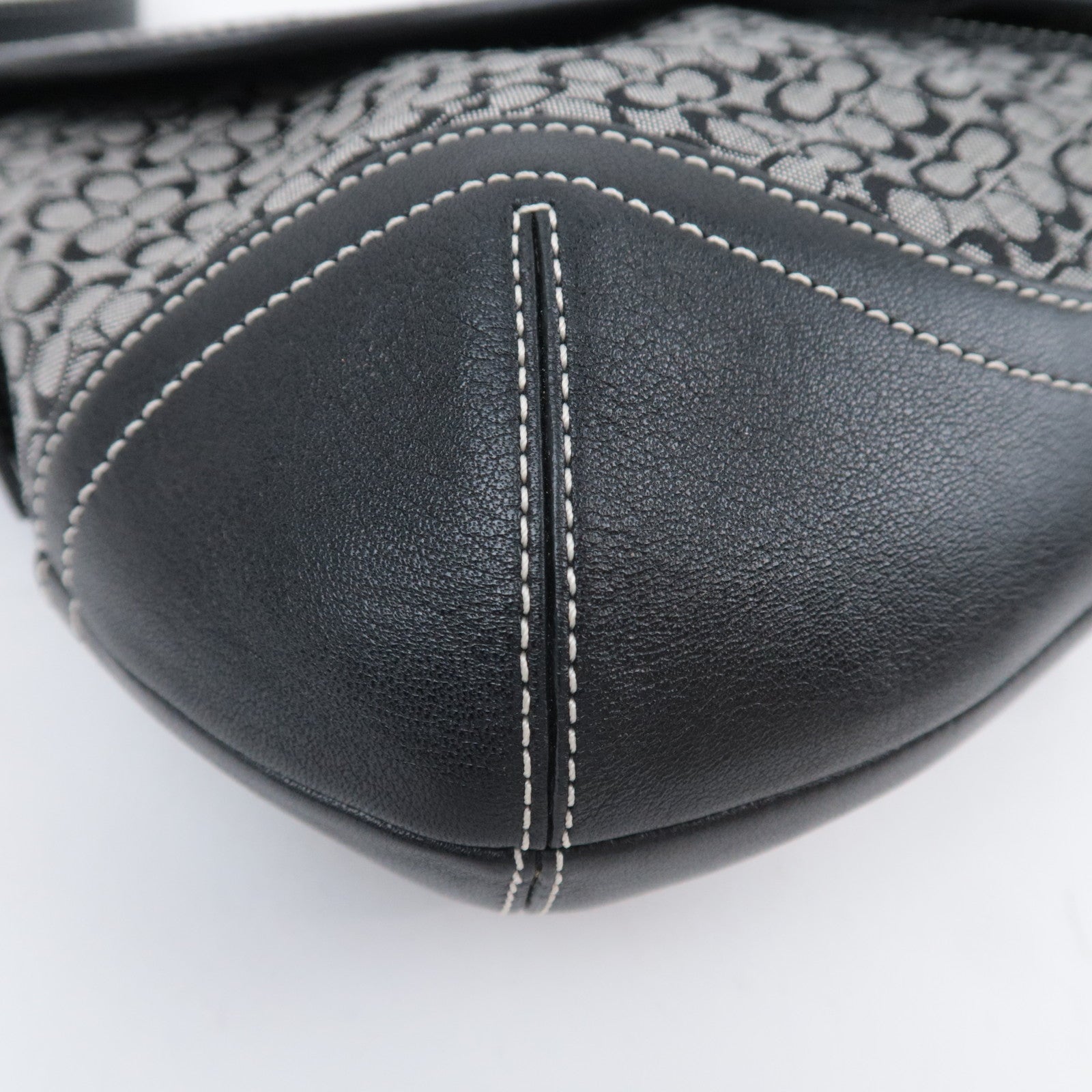 COACH Mini Signature Canvas Shoulder Bag Black 6808