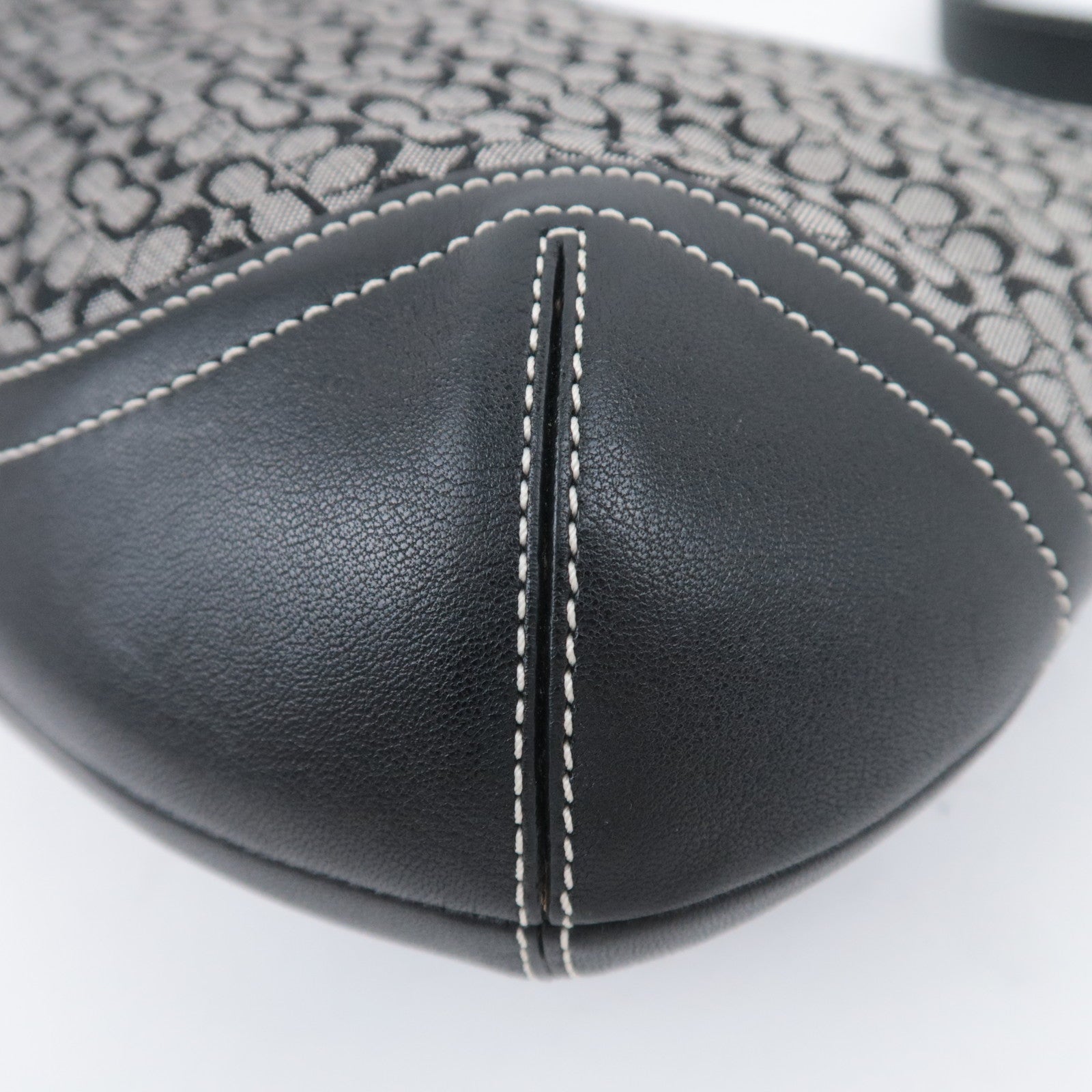 COACH Mini Signature Canvas Shoulder Bag Black 6808