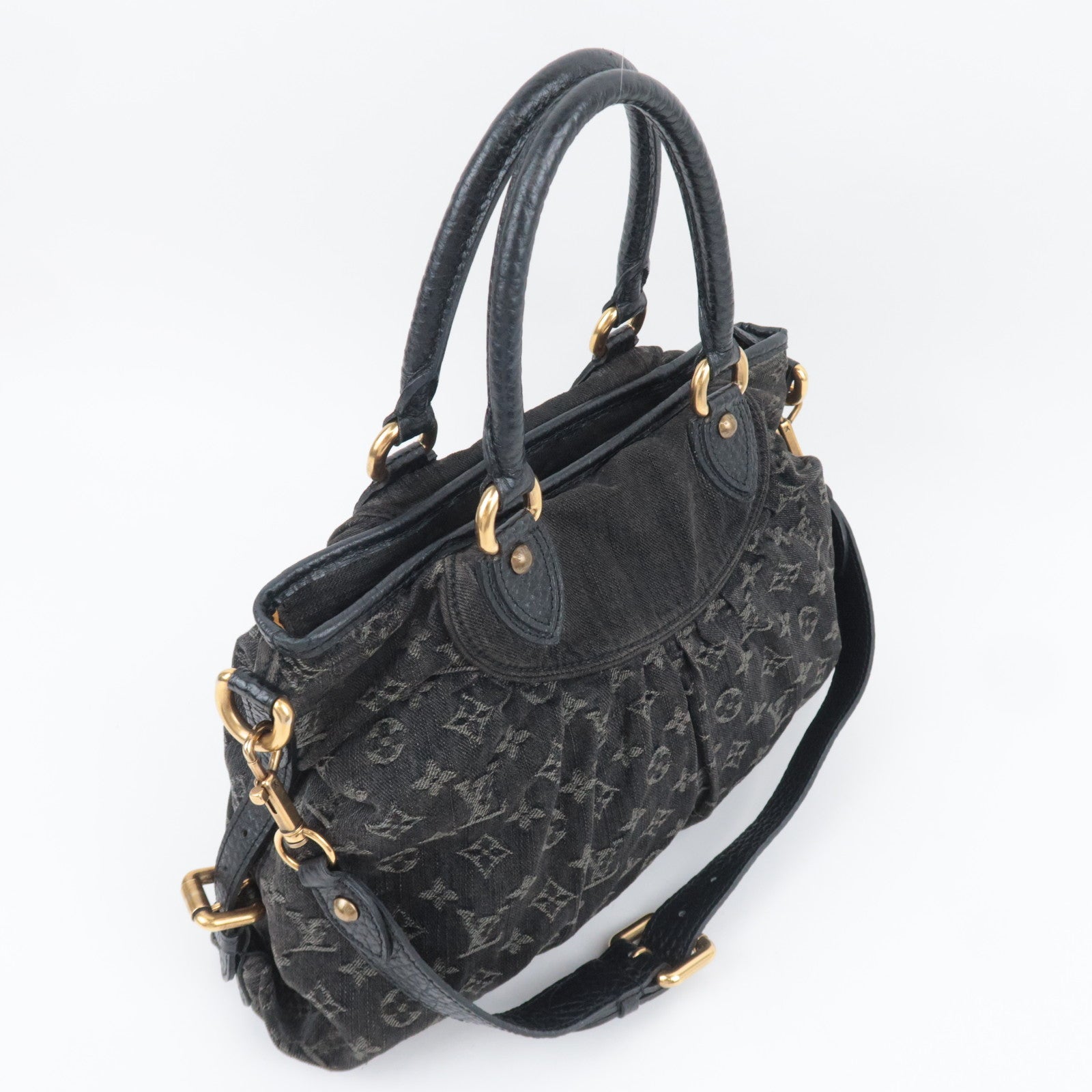 Louis Vuitton Monogram Denim Neo Cabby MM Noir M95351