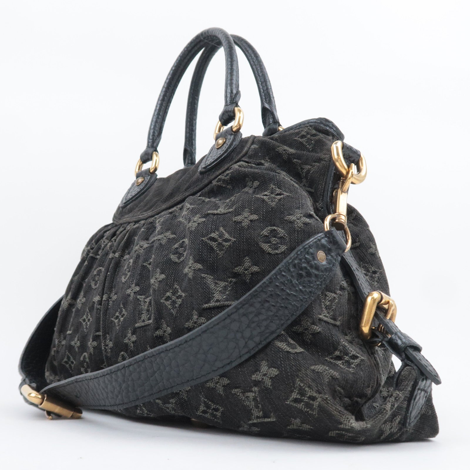 Louis Vuitton Monogram Denim Neo Cabby MM Noir M95351