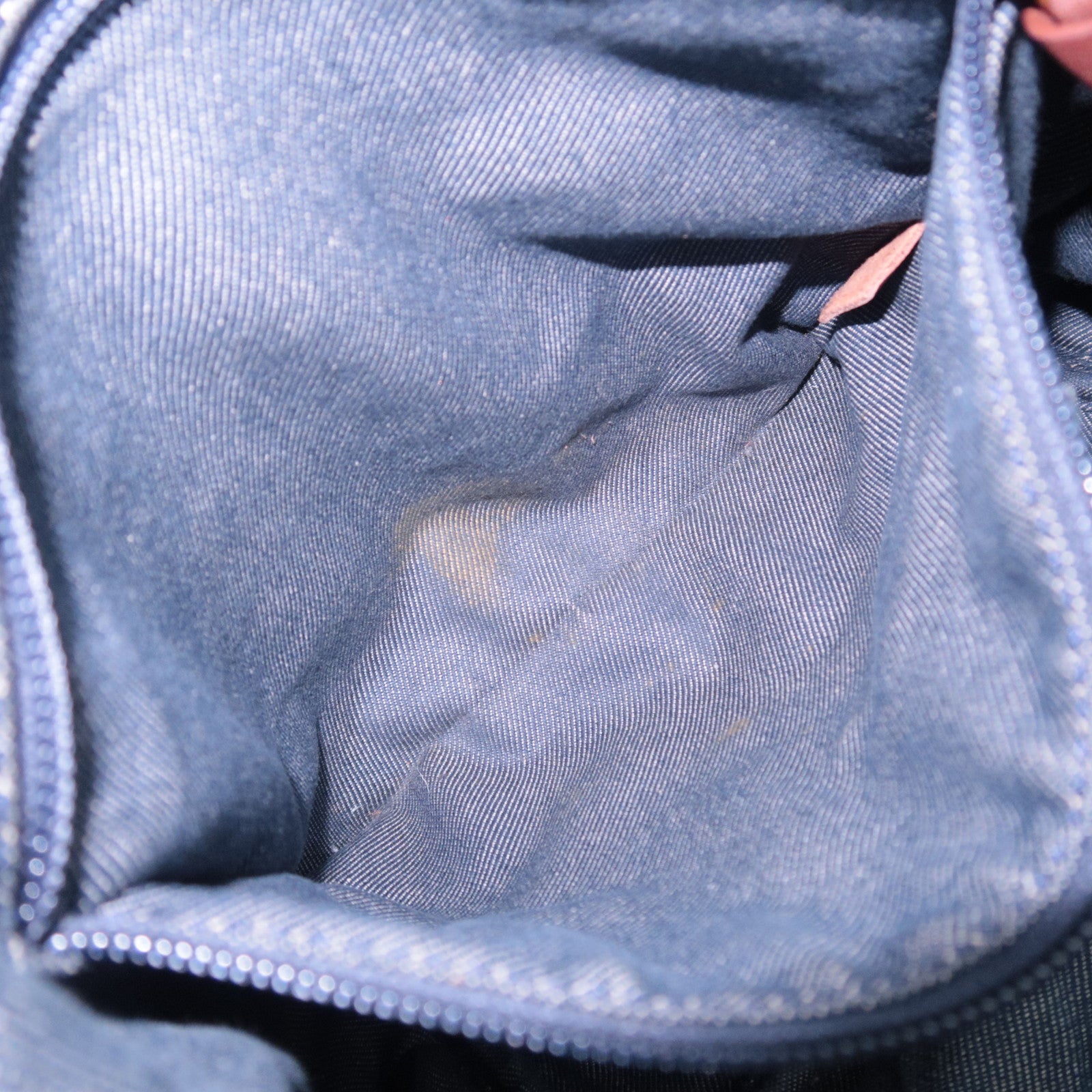 CELINE Paris Macadam Bittersweet Denim Leather Shoulder Bag Blue