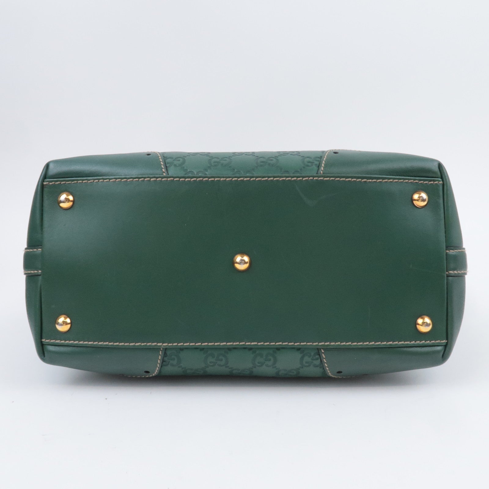 GUCCI Guccissima Leather Tote Bag Green 145993