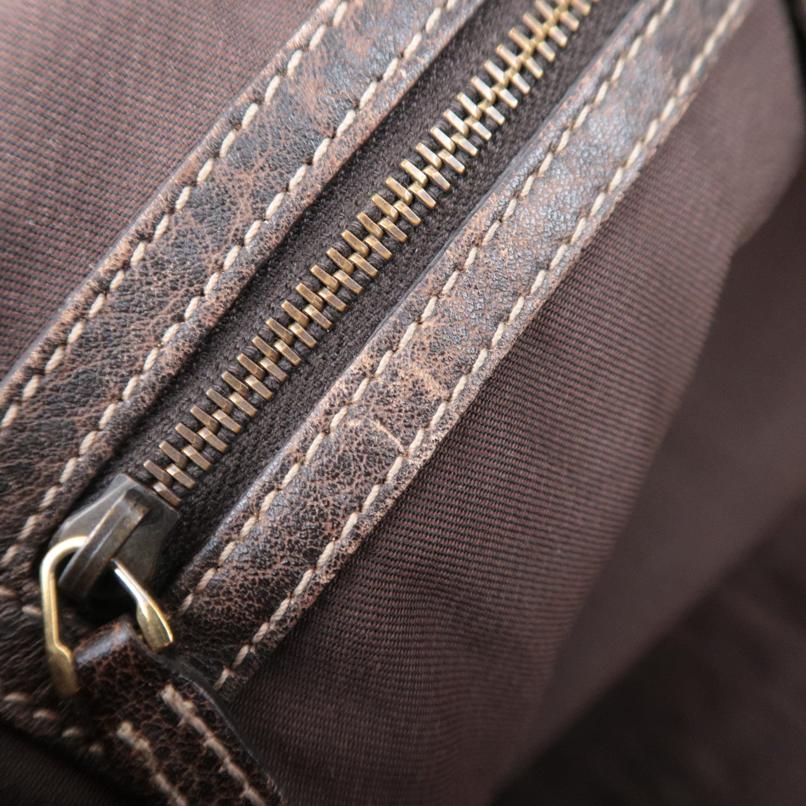 GUCCI Horsebit Guccissima Leather Shoulder Bag Brown 223958