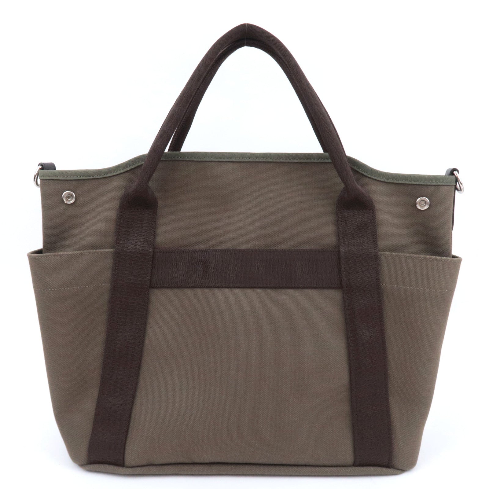 HERMES Sac De Pansage Groom Bag A Stamp (2017) Khaki