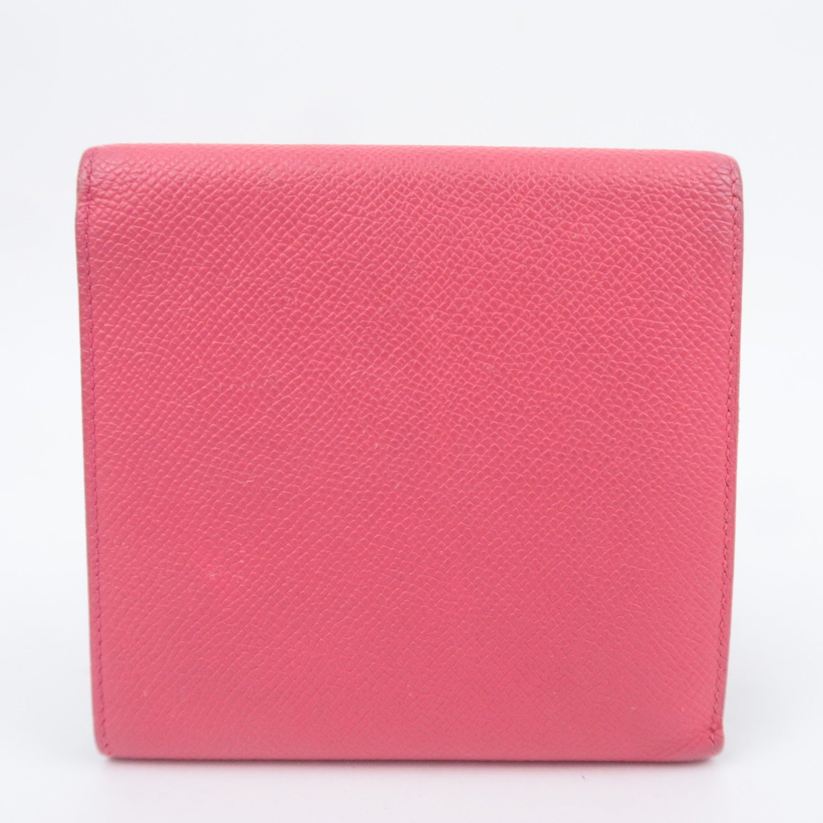 HERMES Click 12 Wallet A Stamp (2017) Epsom Rose Extreme