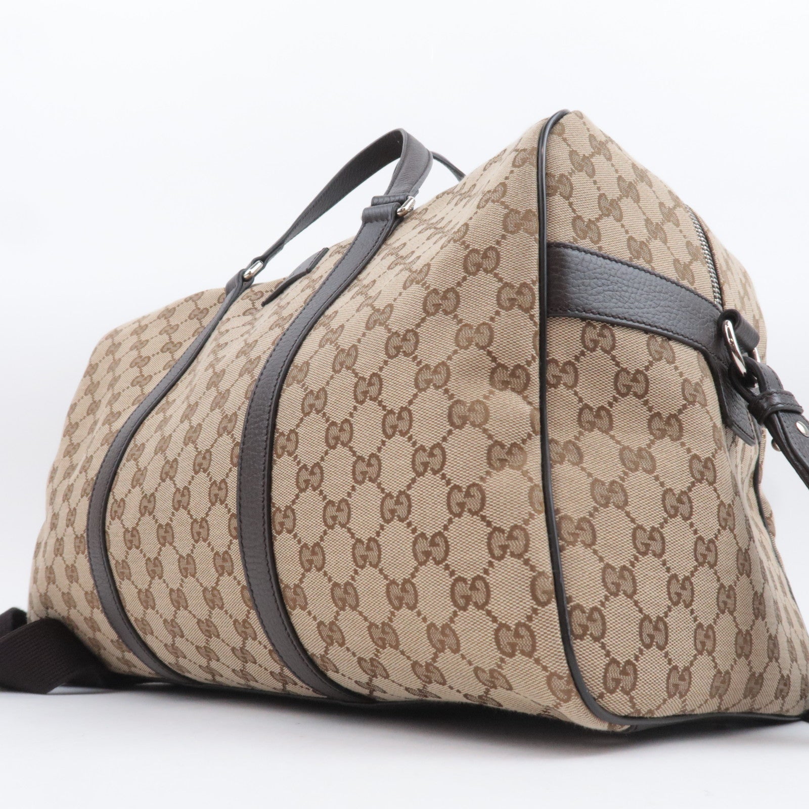 GUCCI 2Way GG Canvas Boston Bag Beige 449167