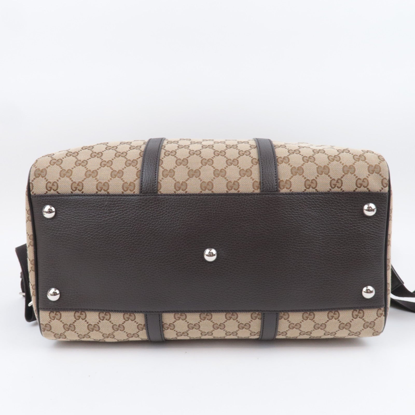 GUCCI 2Way GG Canvas Boston Bag Beige 449167