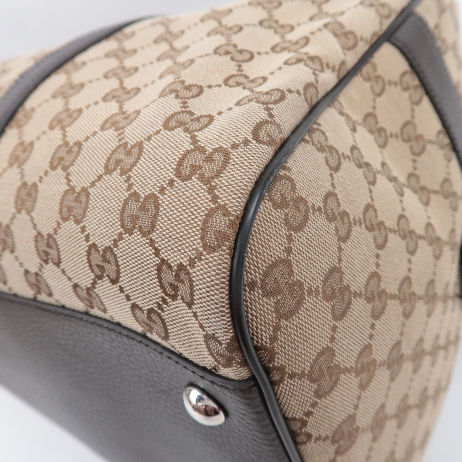 GUCCI 2Way GG Canvas Boston Bag Beige 449167