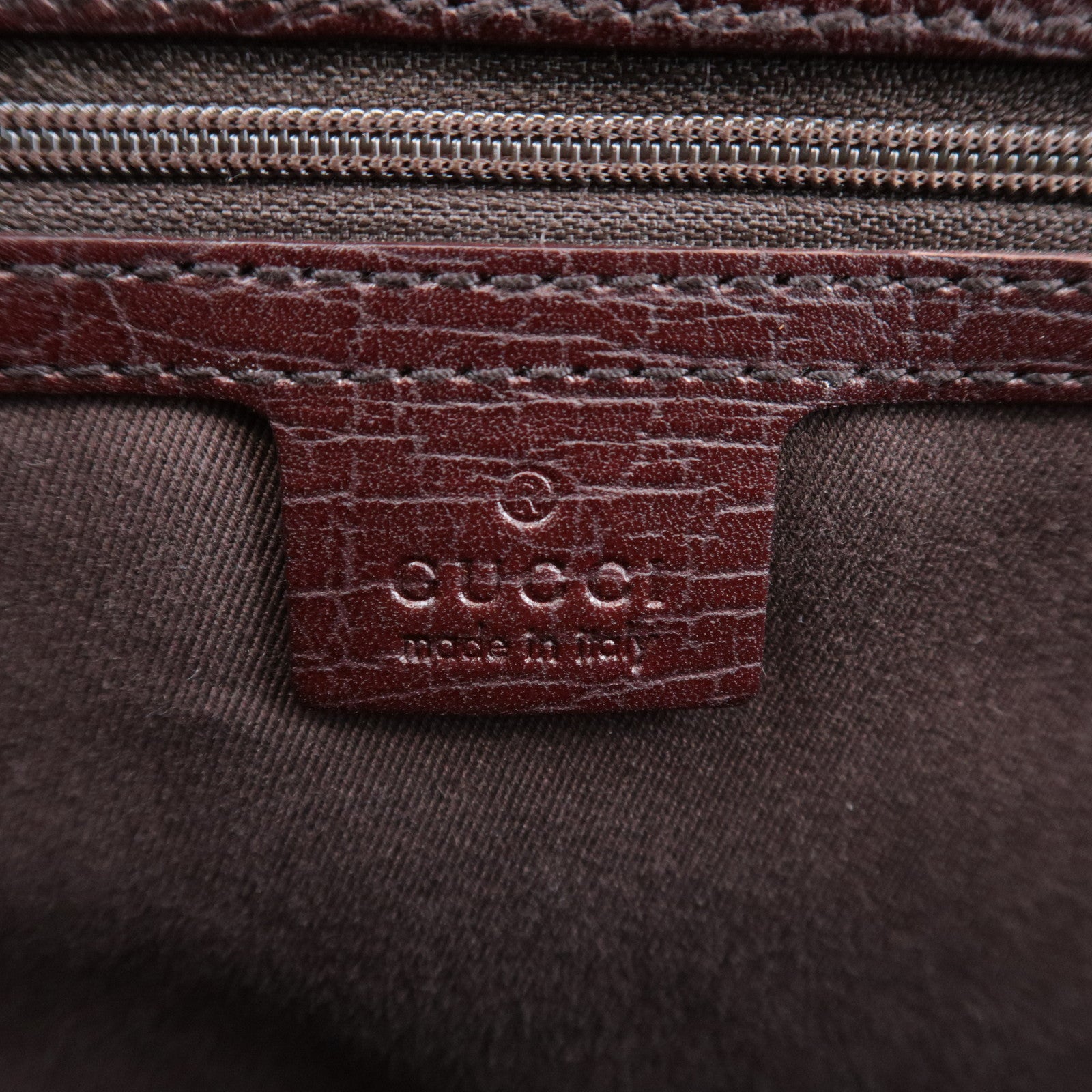 GUCCI Bamboo Tote Bag GG Canvas Brown 112530