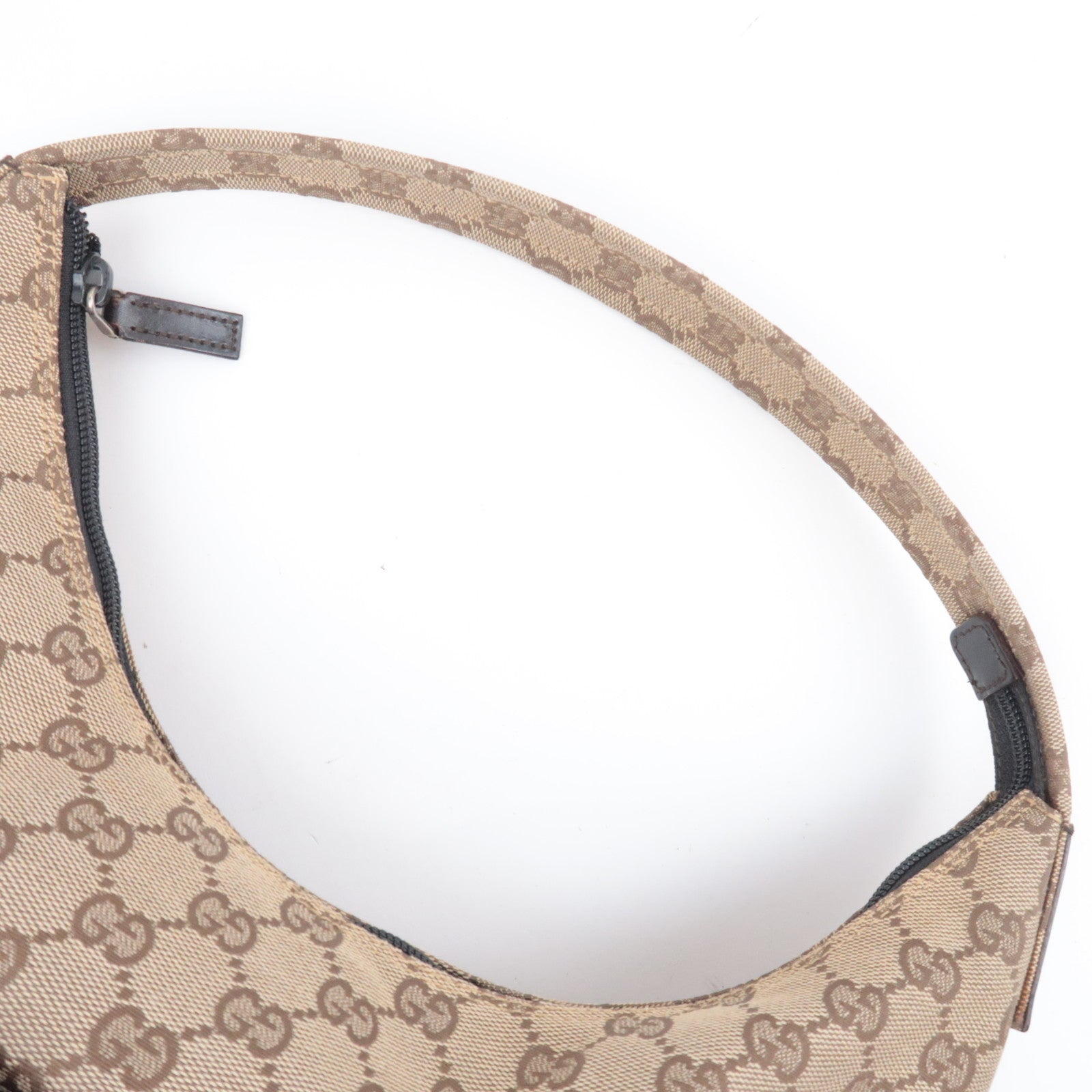 GUCCI GG Canvas Shoulder Bag Beige 001.3380
