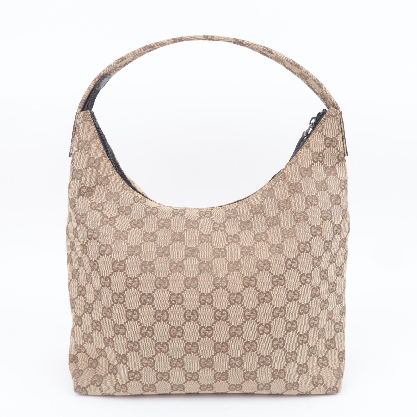GUCCI GG Canvas Shoulder Bag Beige 001.3380