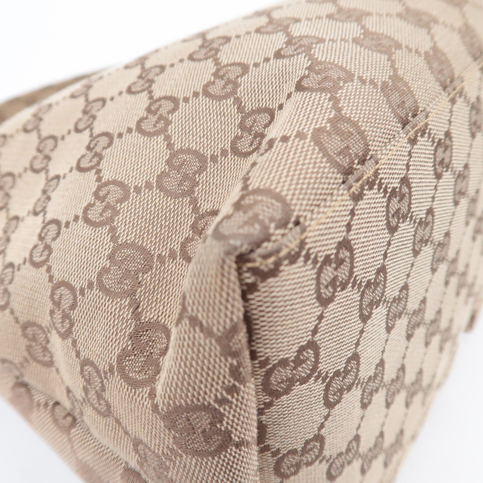 GUCCI GG Canvas Shoulder Bag Beige 001.3380
