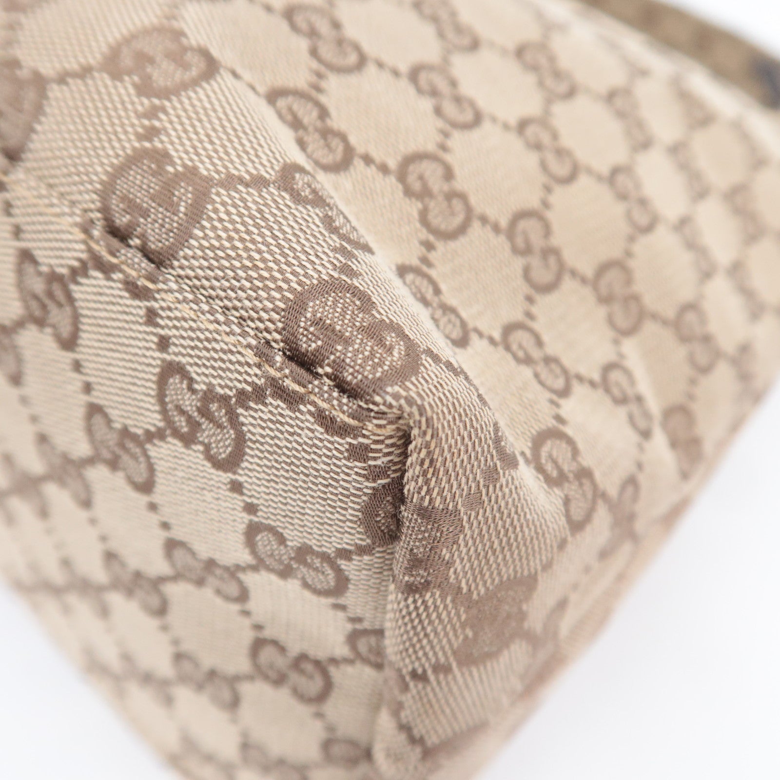 GUCCI GG Canvas Shoulder Bag Beige 001.3380