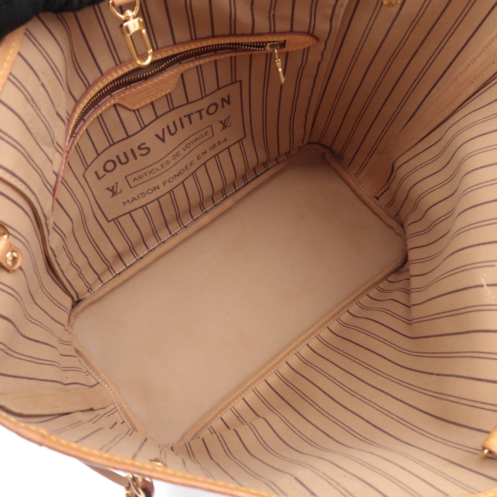 Louis Vuitton Monogram Neverfull MM Tote Bag M40156