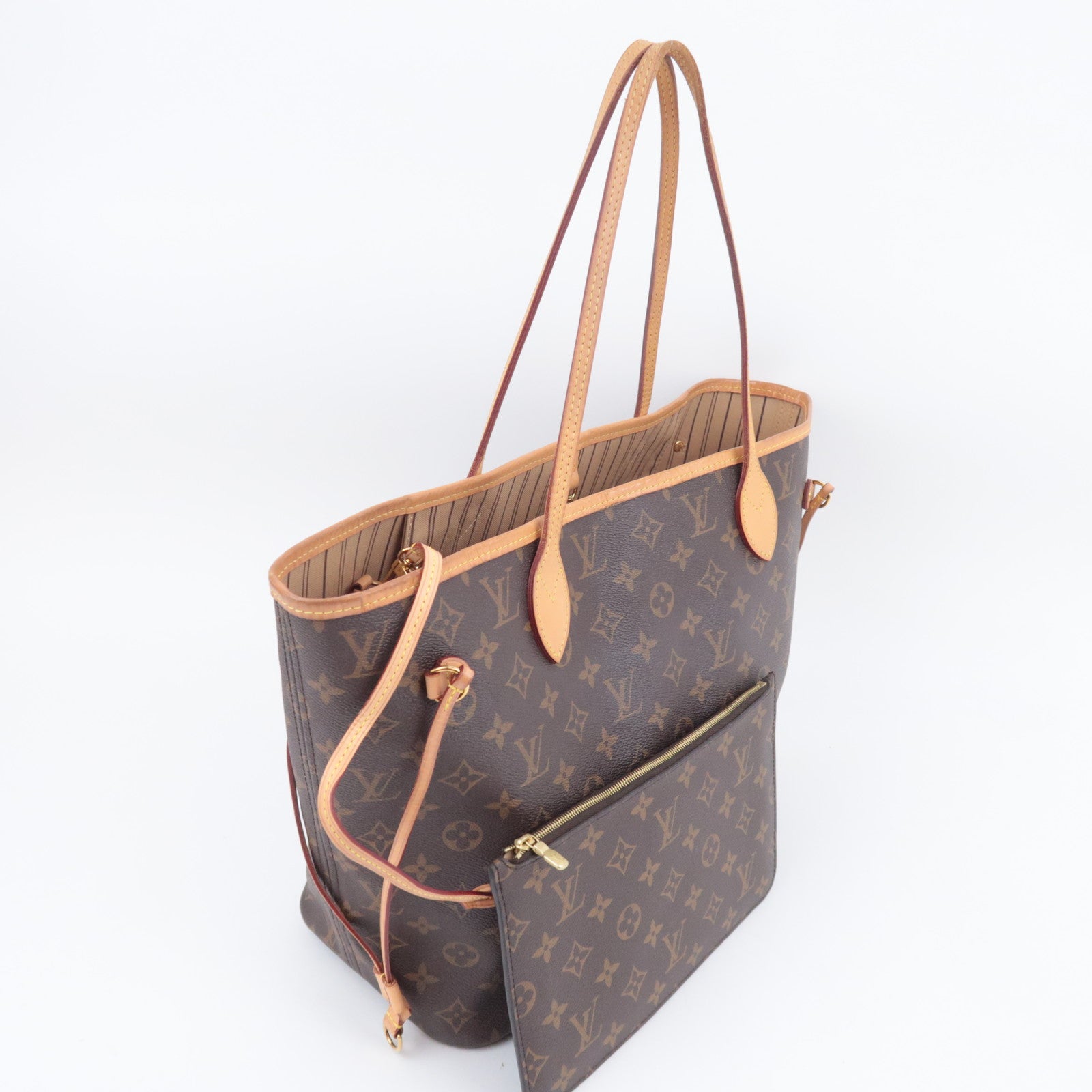Louis Vuitton Monogram Neverfull MM Tote Bag M40156
