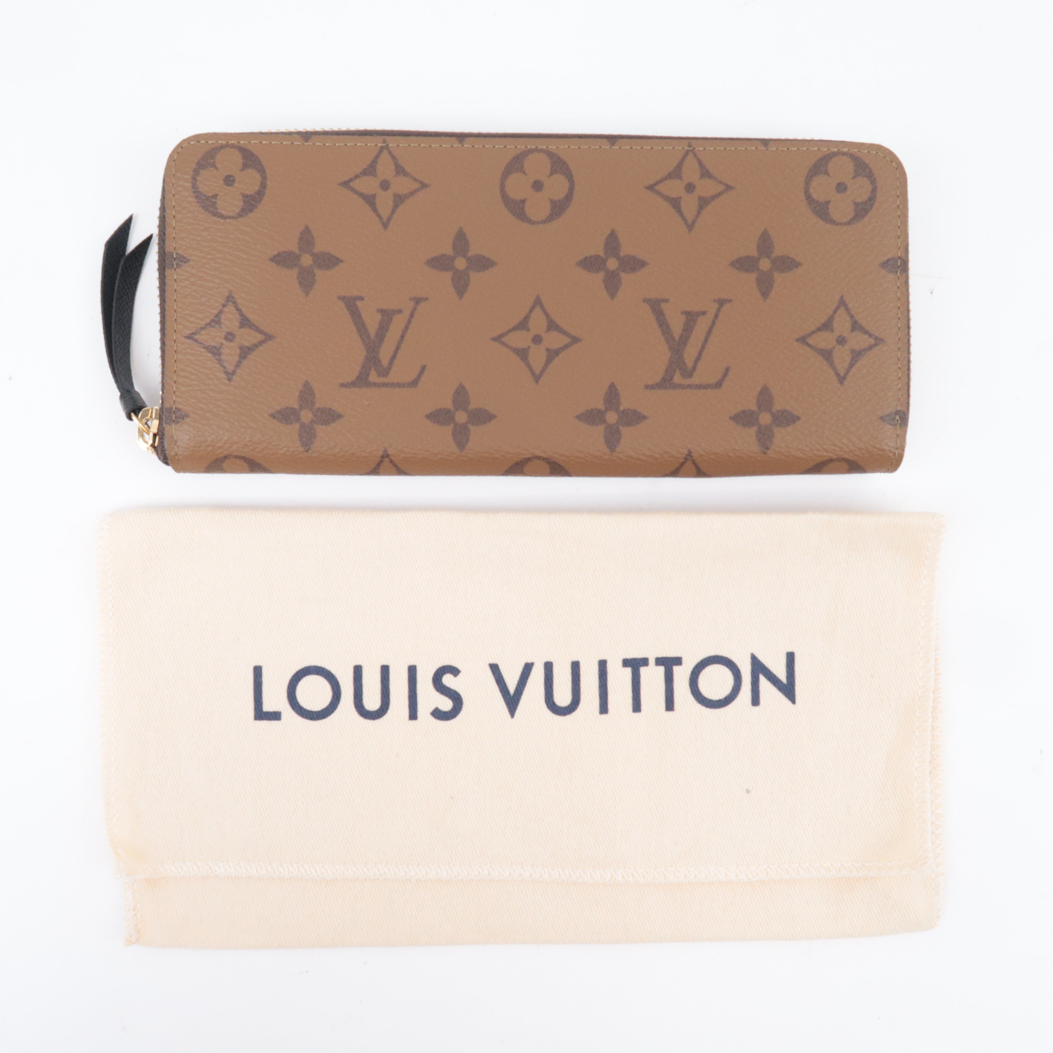 Louis Vuitton Monogram Reverse Portefeuille Clemence Wallet M82336