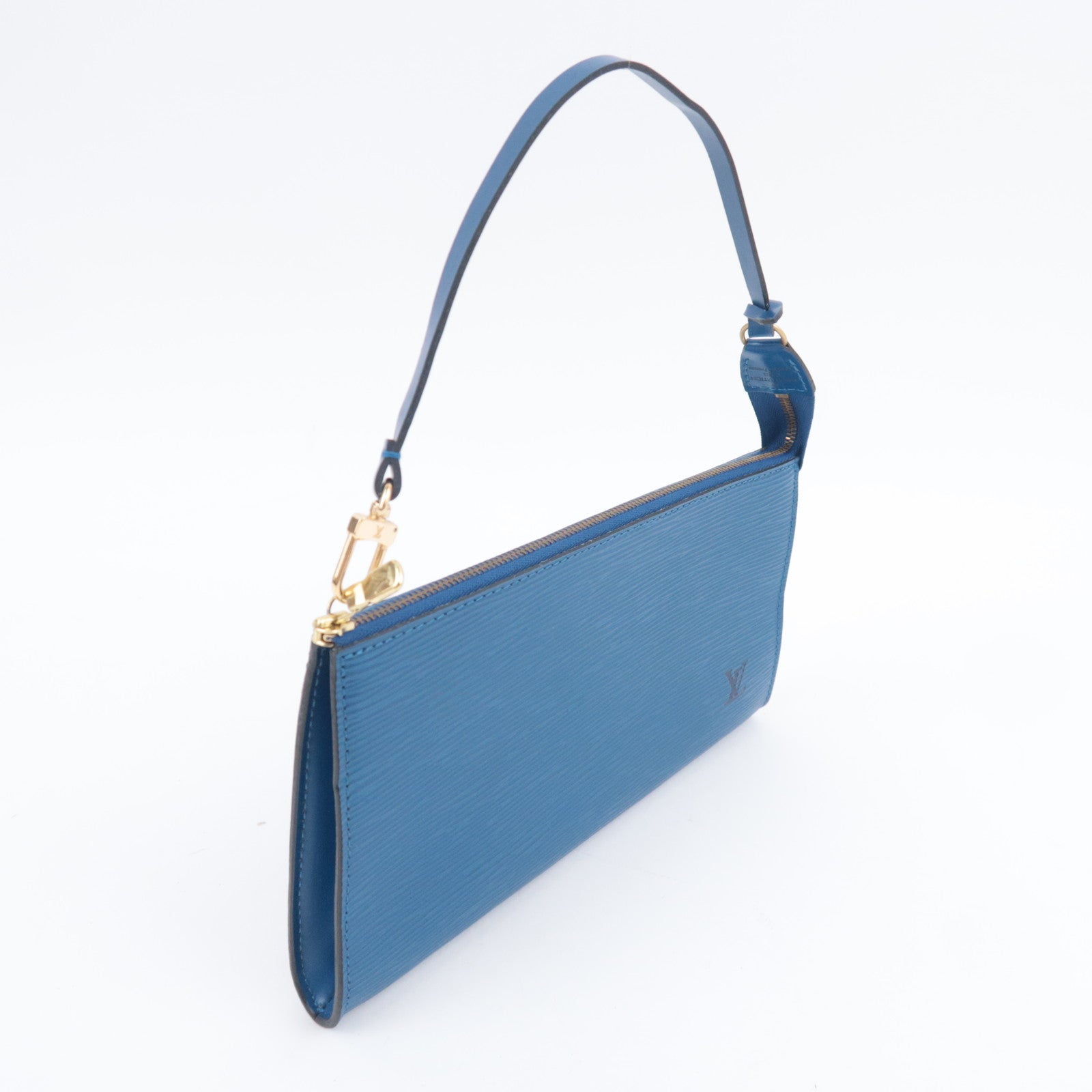 Louis Vuitton Epi Pochette Accessoires Handbag Toledo Blue M52955