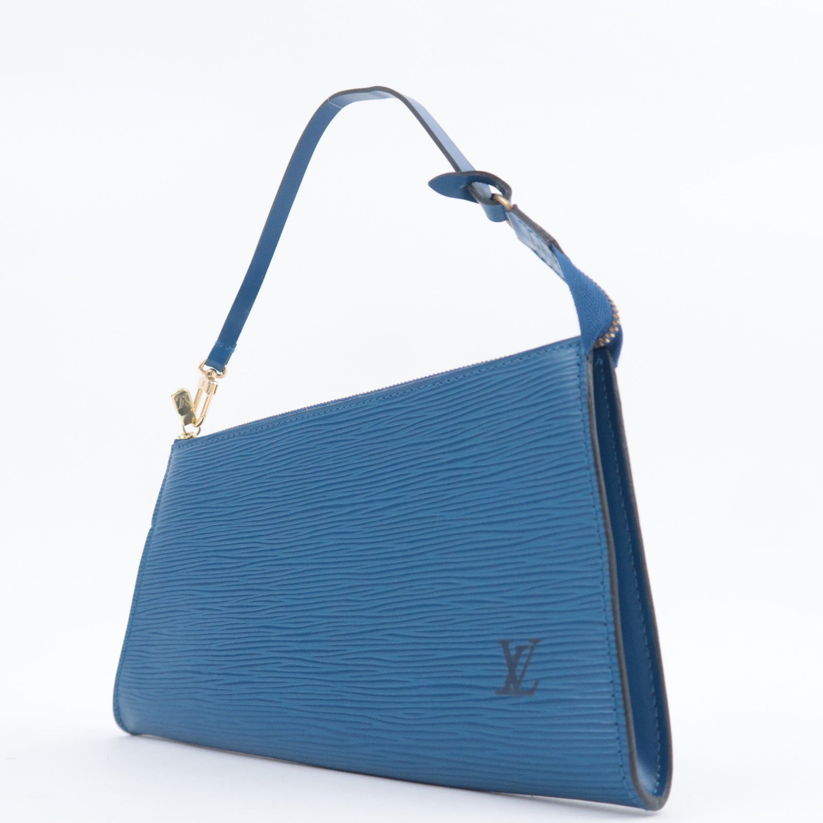 Louis Vuitton Epi Pochette Accessoires Handbag Toledo Blue M52955