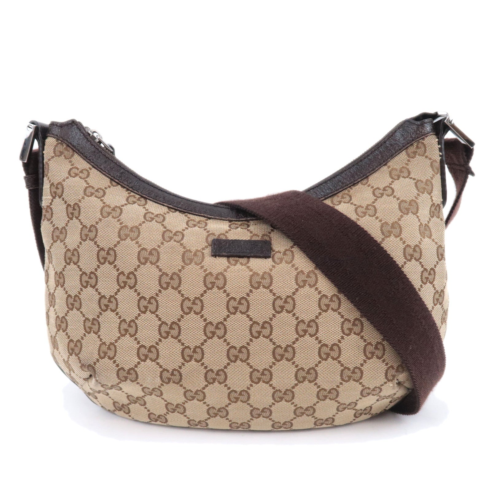 GUCCI GG Canvas Shoulder Bag Beige 18109291576