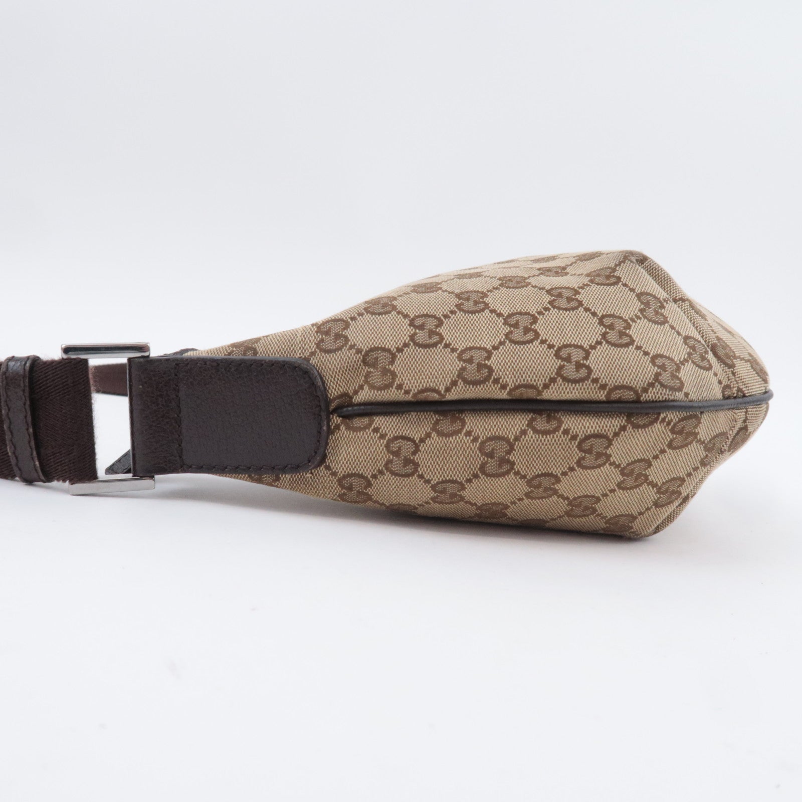 GUCCI GG Canvas Shoulder Bag Beige 181092