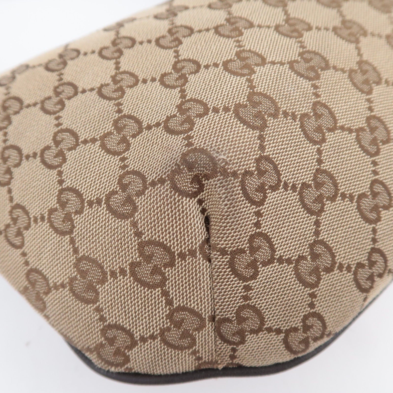 GUCCI GG Canvas Shoulder Bag Beige 181092