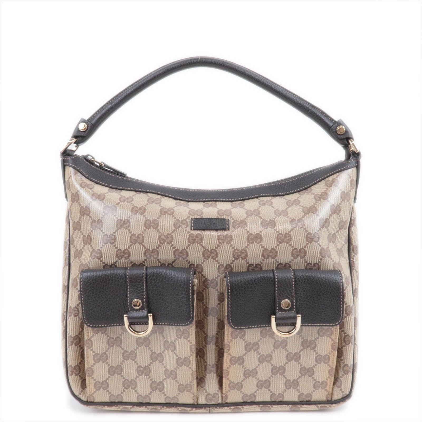 GUCCI Abby GG Crystal Shoulder Bag Beige 29358191578