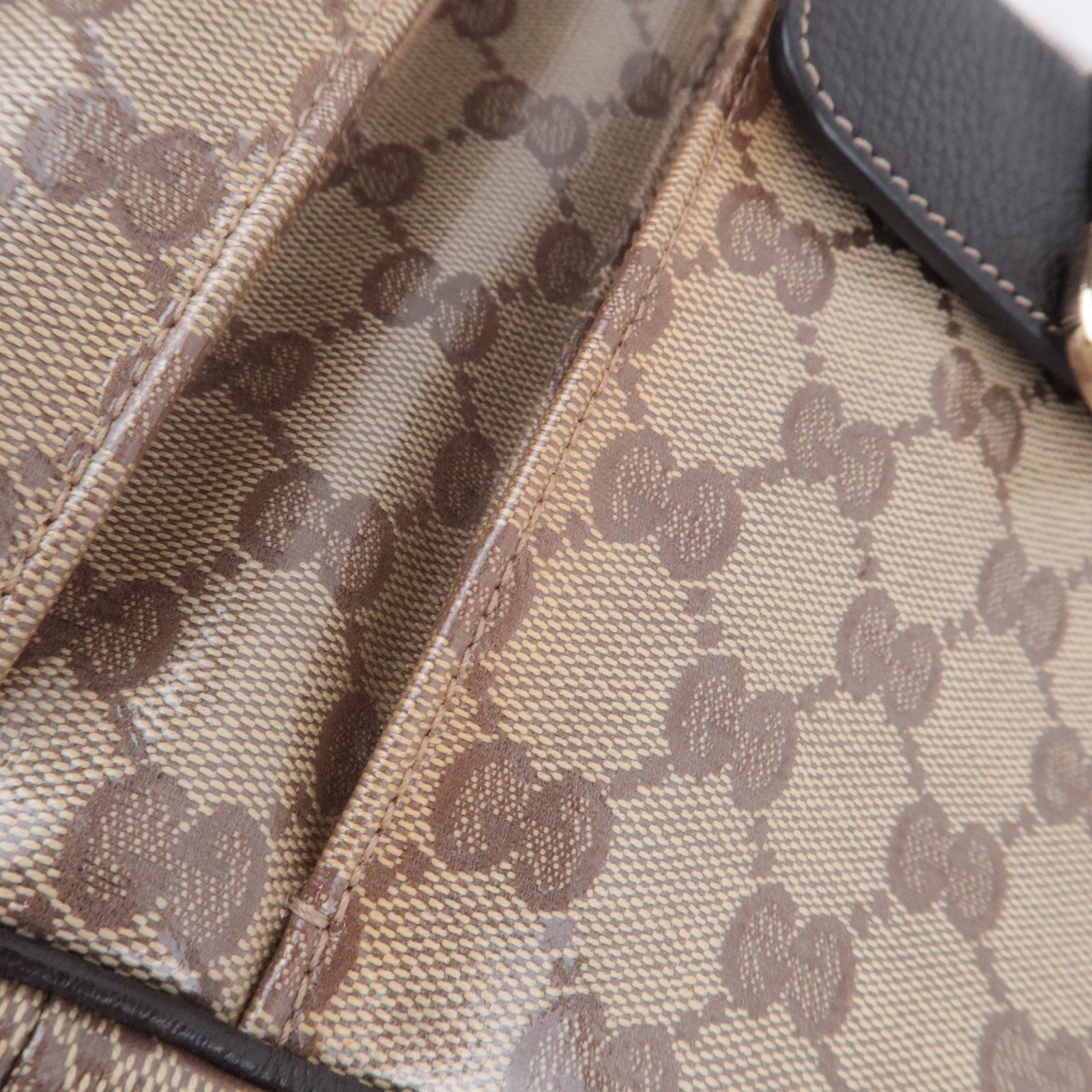 GUCCI Abby GG Crystal Shoulder Bag Beige 293581