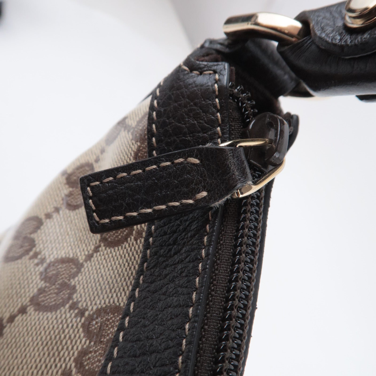 GUCCI Abby GG Crystal Shoulder Bag Beige 293581