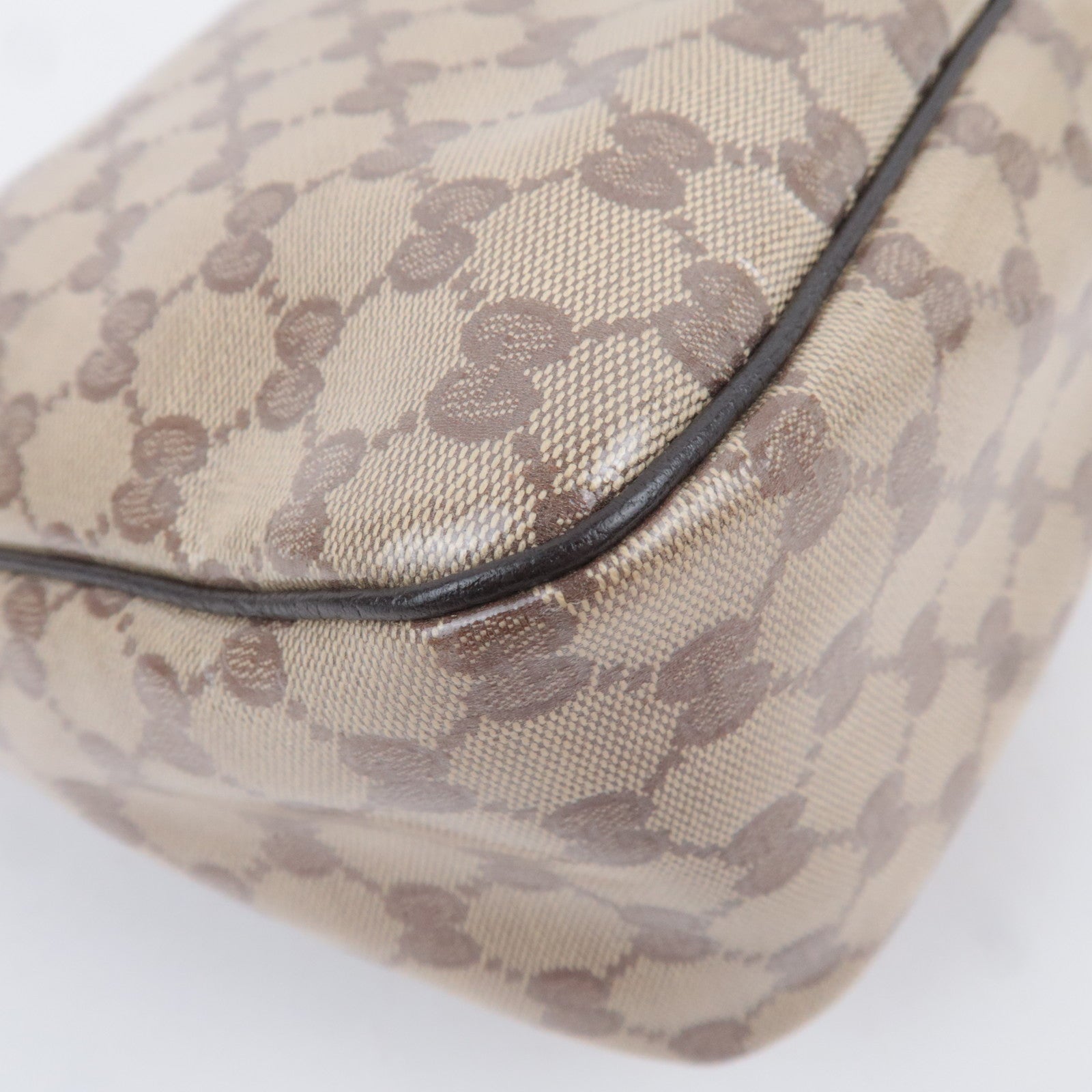 GUCCI Abby GG Crystal Shoulder Bag Beige 293581