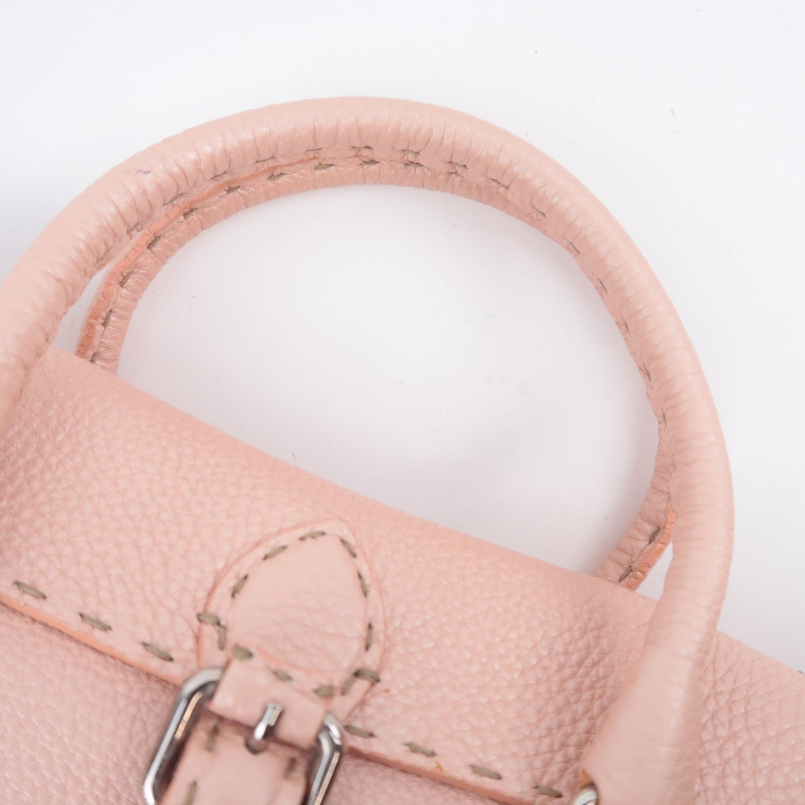 FENDI Selleria Mini Linda Leather Handbag 8BR486