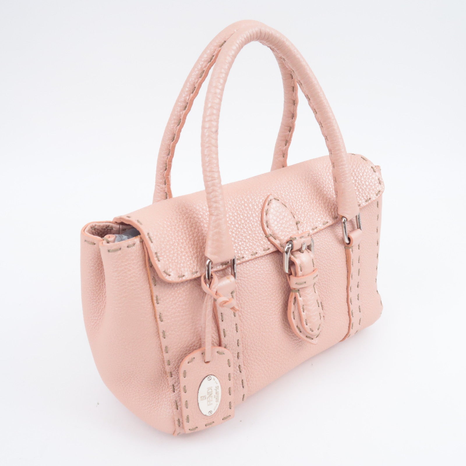 FENDI Selleria Mini Linda Leather Handbag 8BR486