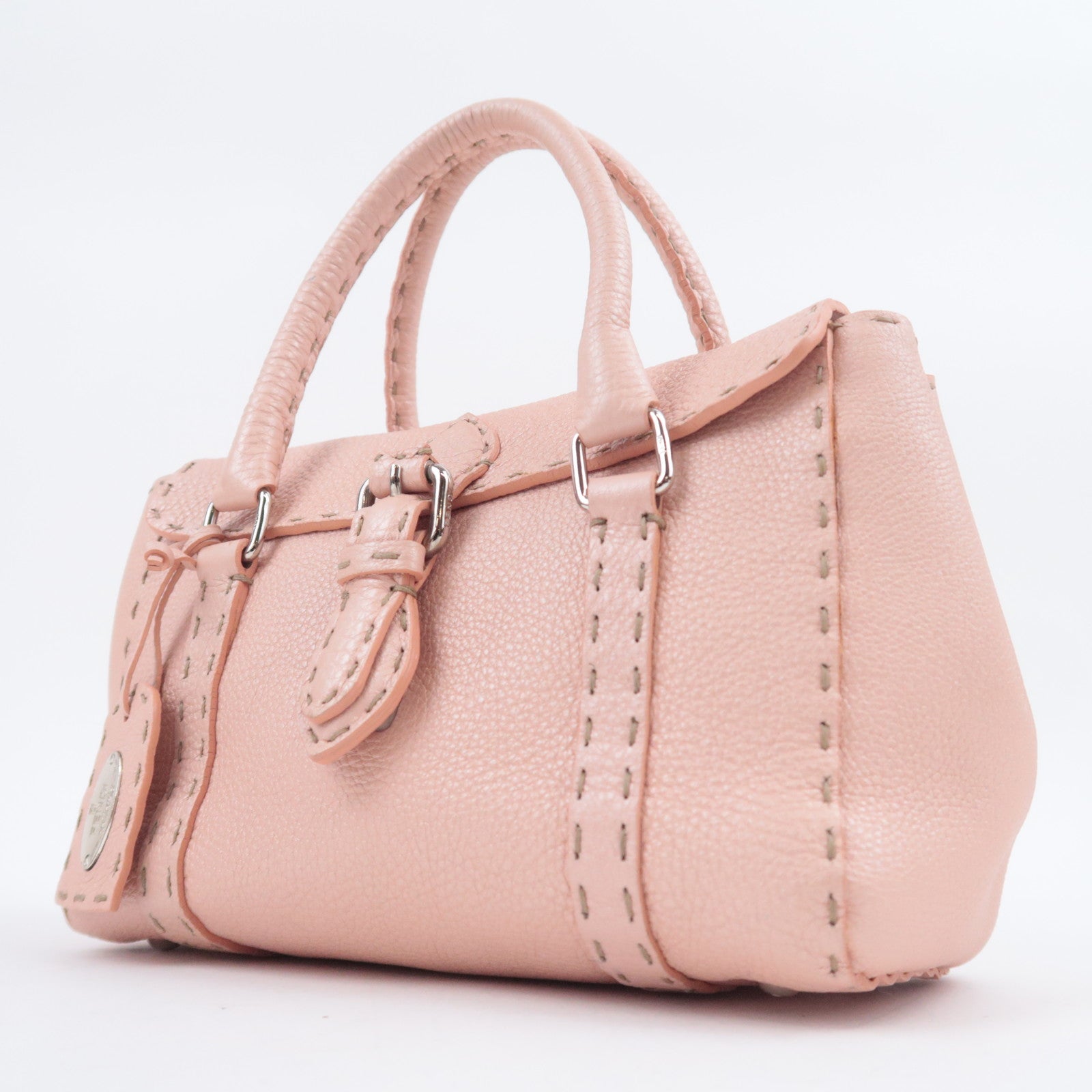 FENDI Selleria Mini Linda Leather Handbag 8BR486