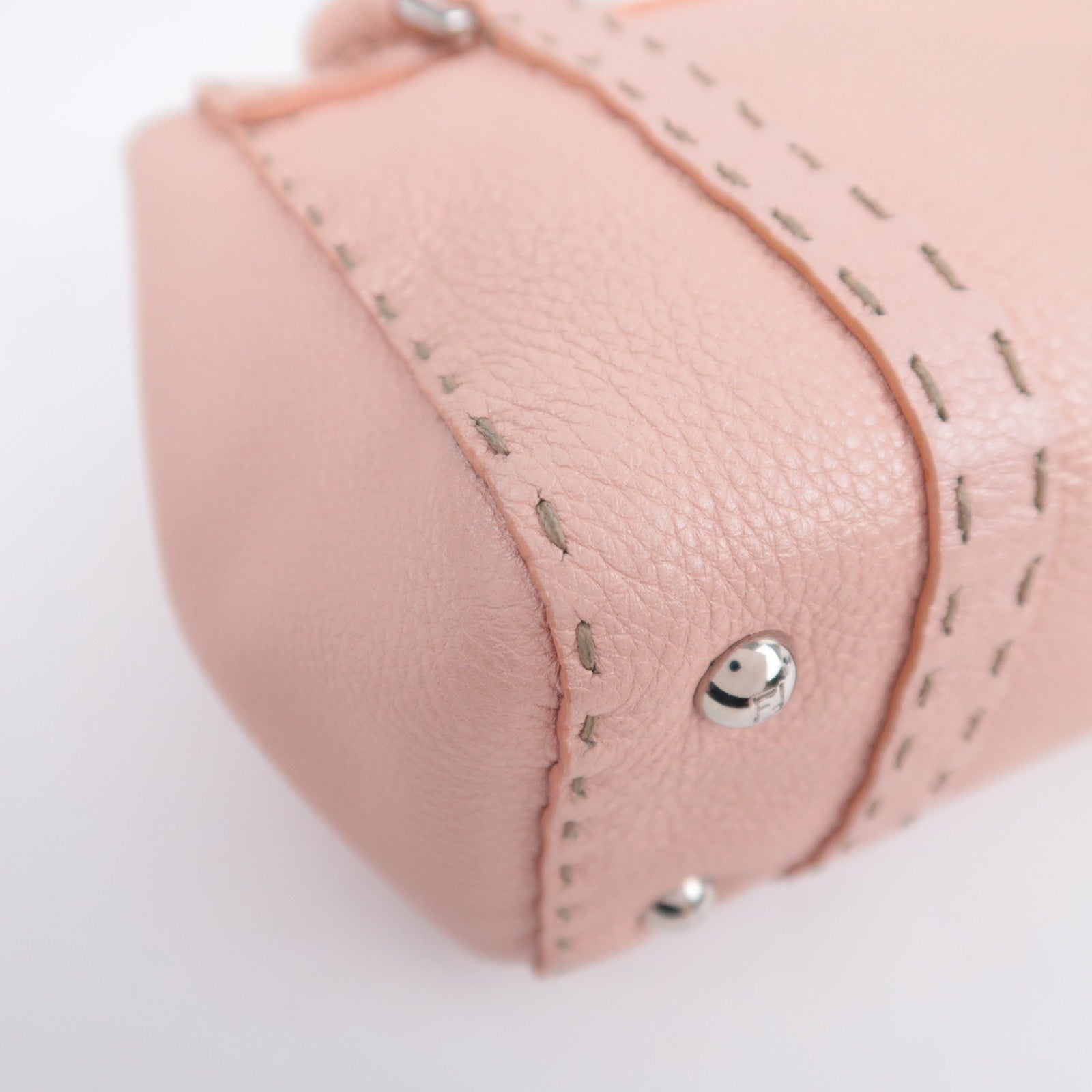FENDI Selleria Mini Linda Leather Handbag 8BR486