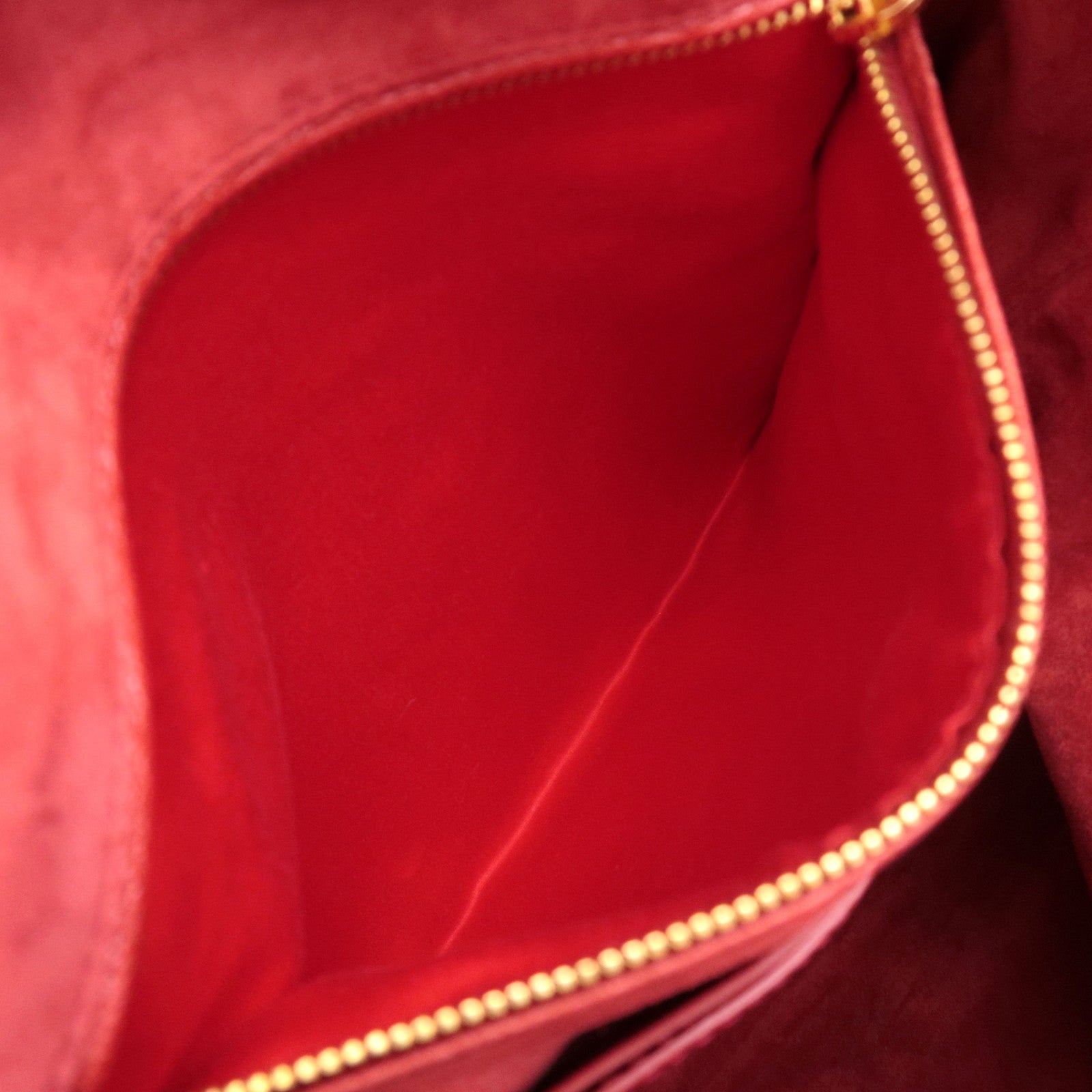 MIU MIU 2Way Denim Shoulder Bag Blue Red RN1129