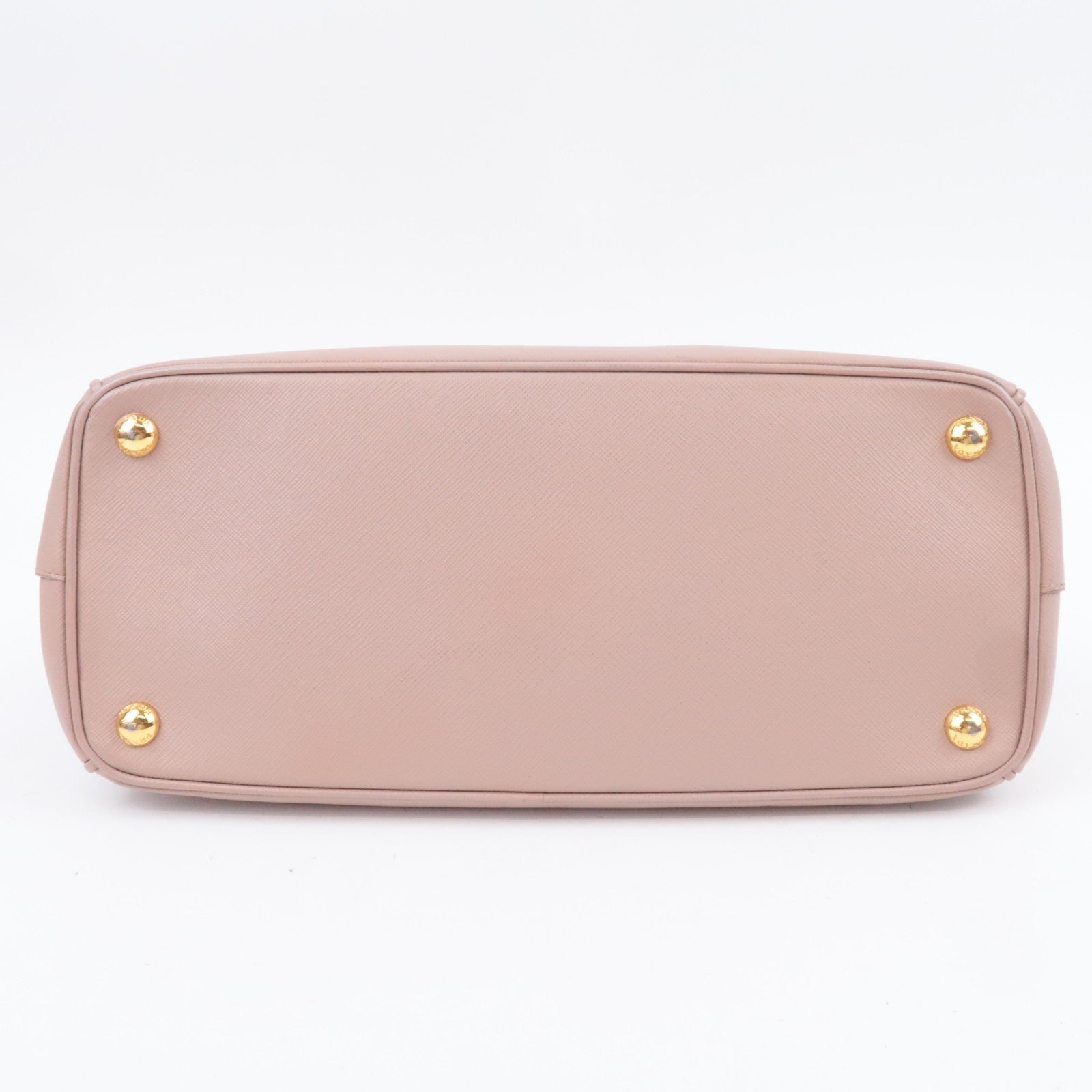 PRADA Galleria Saffiano Leather 2Way Handbag Pink Beige