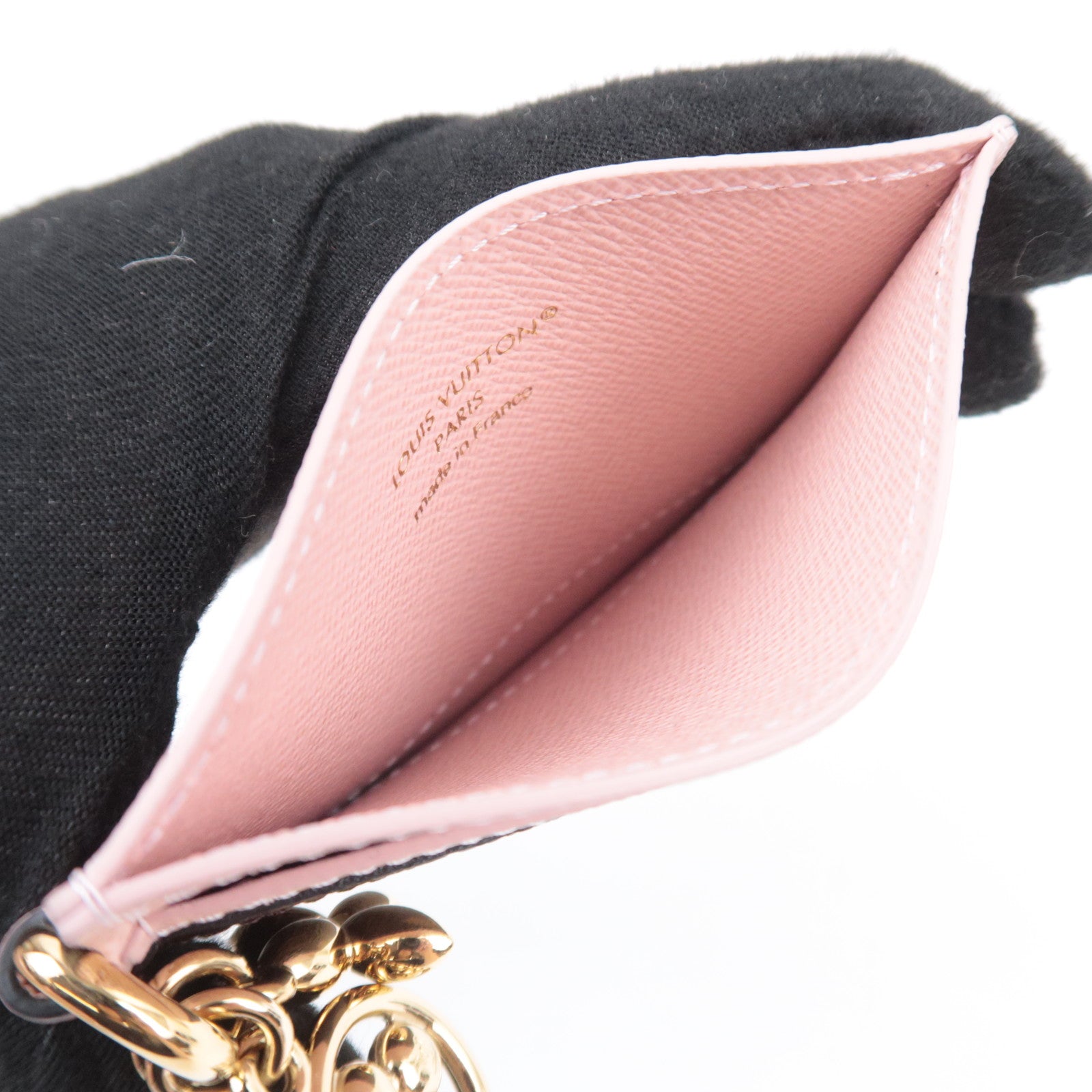Louis Vuitton Monogram Porte Carte LV Charm Card Case M82739