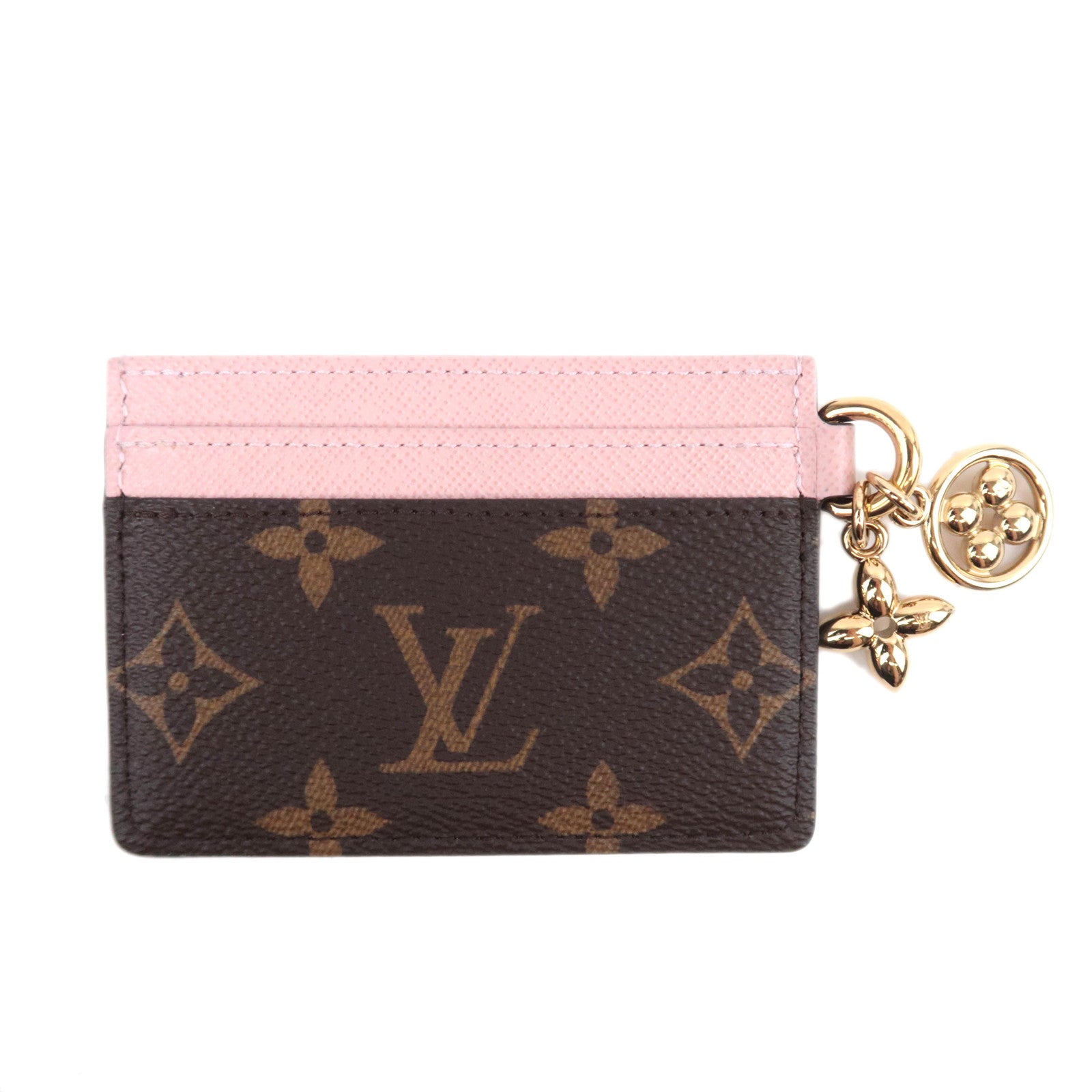 Louis Vuitton Monogram Porte Carte LV Charm Card Case M82739