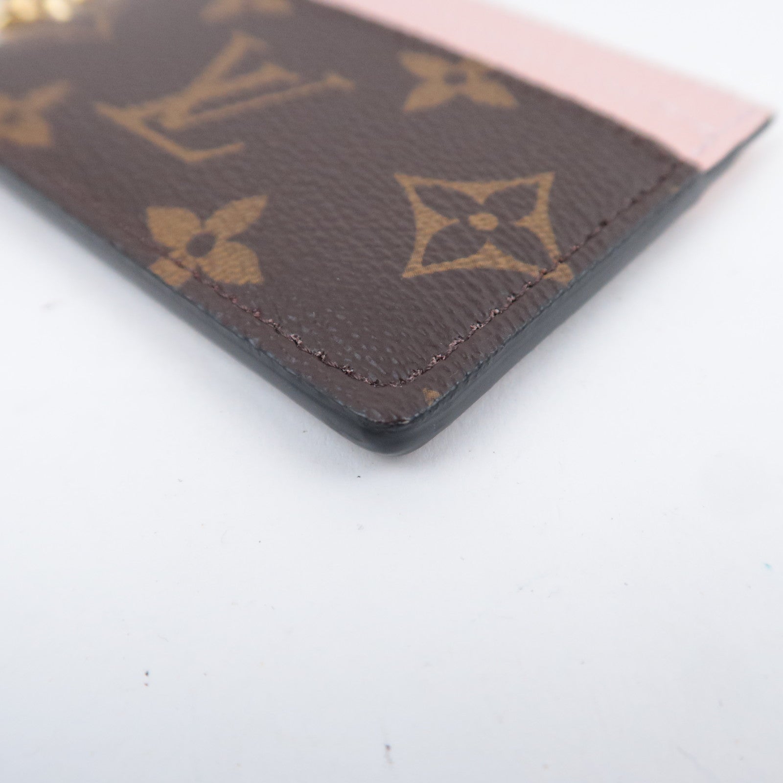 Louis Vuitton Monogram Porte Carte LV Charm Card Case M82739