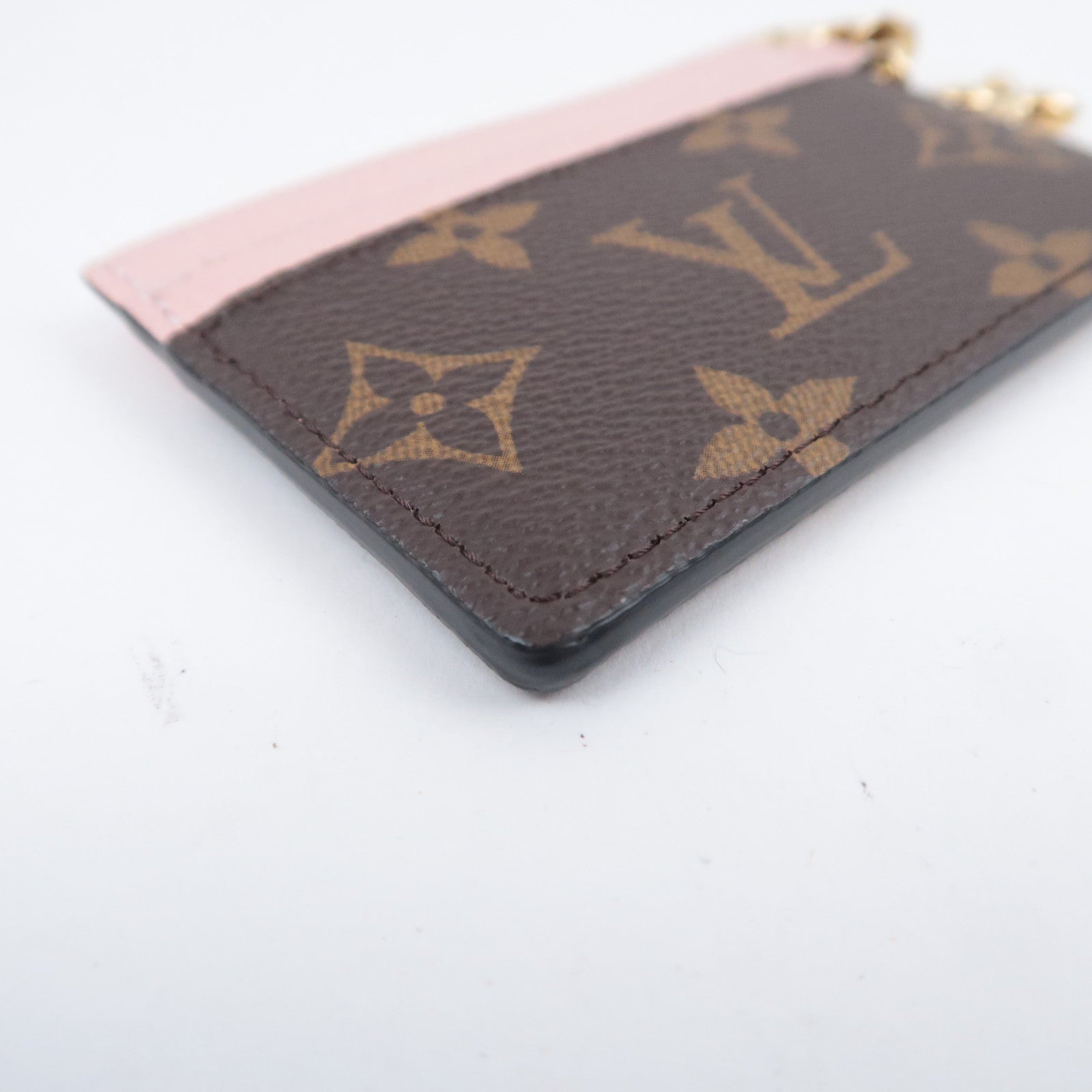 Louis Vuitton Monogram Porte Carte LV Charm Card Case M82739