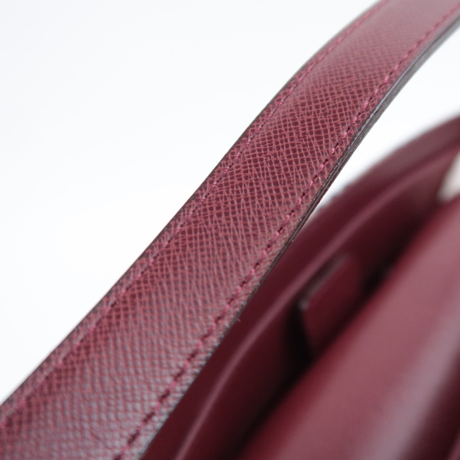 BURBERRY Nova Plaid Canvas Shoulder Bag Bordeaux