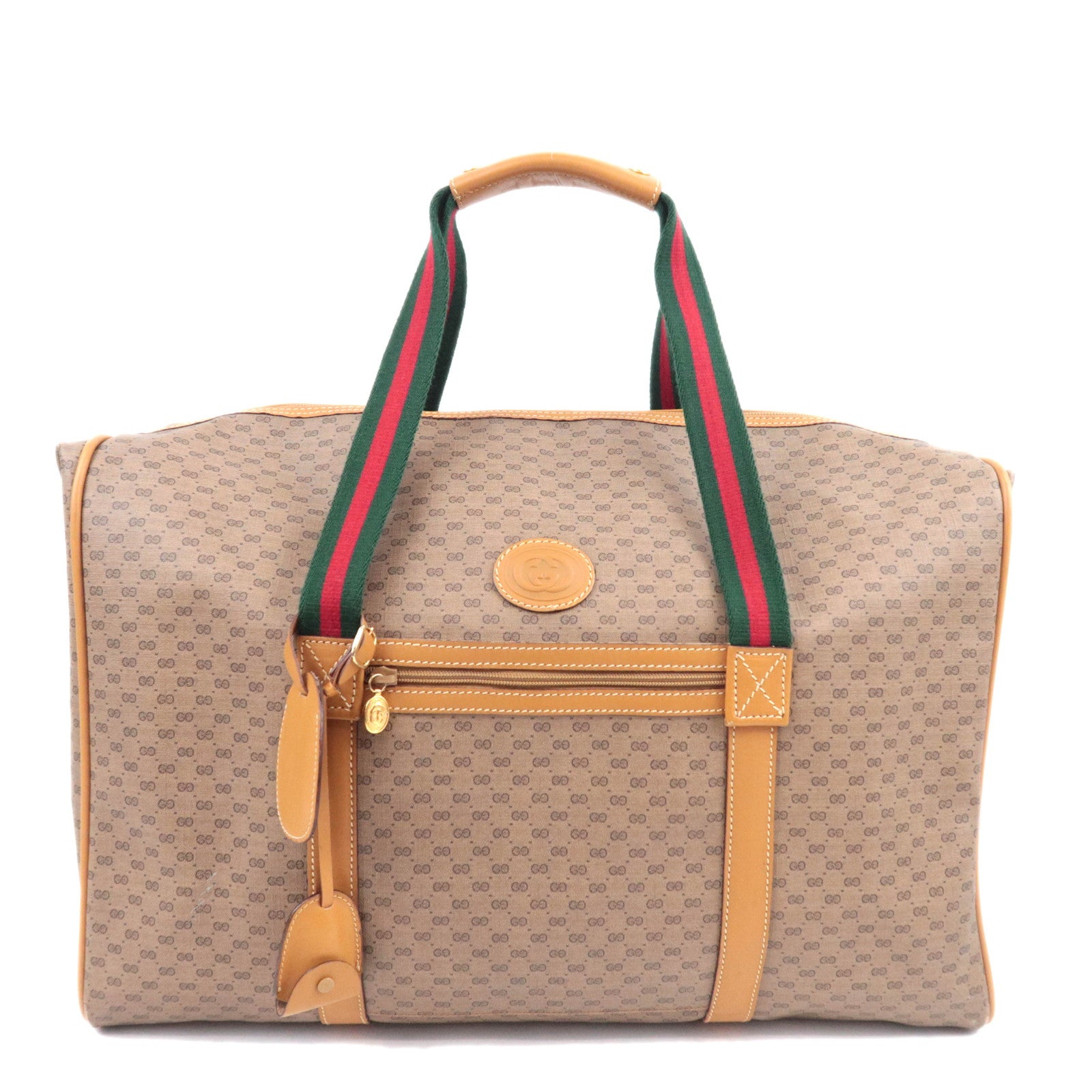 GUCCI Old Gucci Sherry Micro GG PVC Boston Bag 012.39.007991604