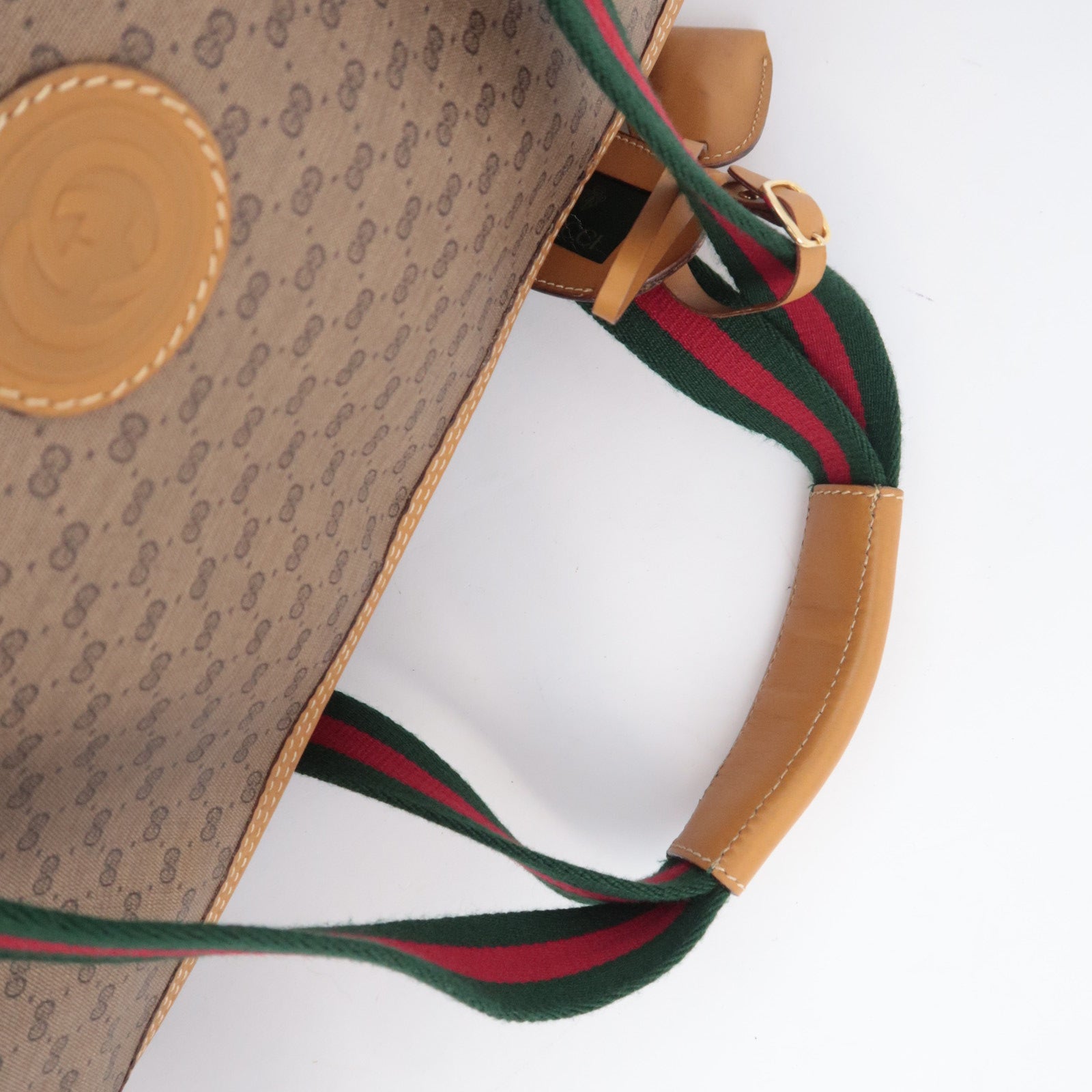 GUCCI Old Gucci Sherry Micro GG PVC Boston Bag 012.39.0079