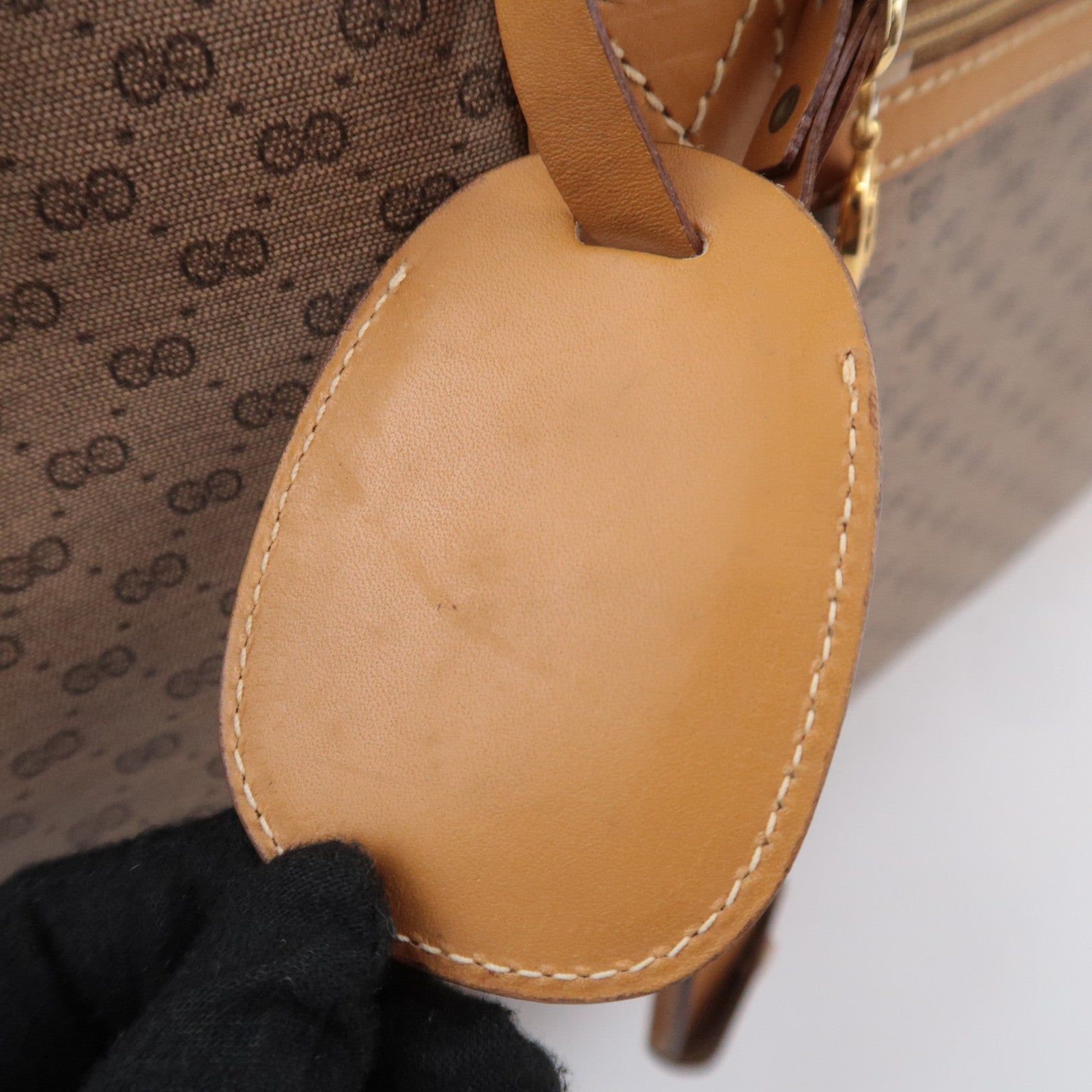 GUCCI Old Gucci Sherry Micro GG PVC Boston Bag 012.39.0079