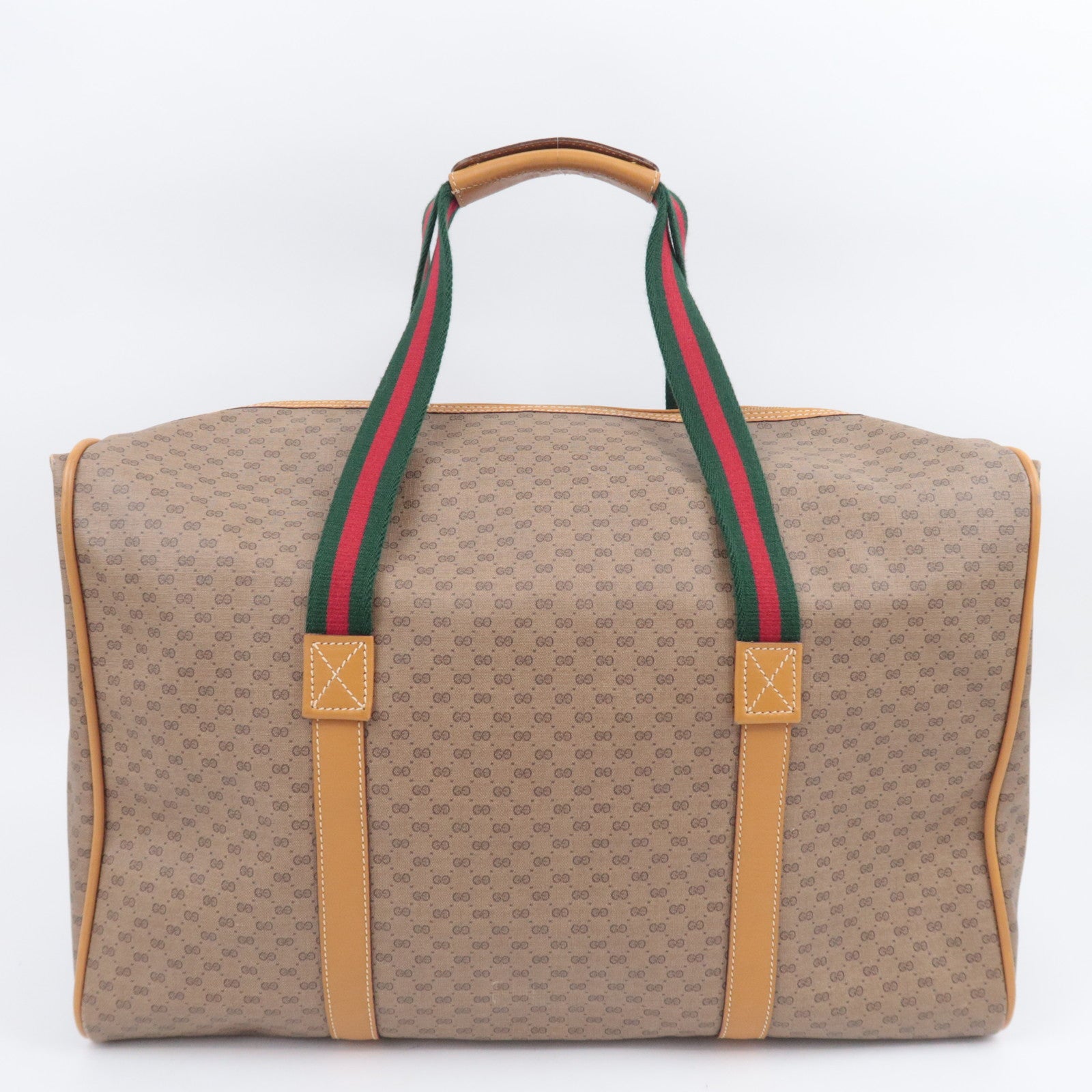 GUCCI Old Gucci Sherry Micro GG PVC Boston Bag 012.39.0079
