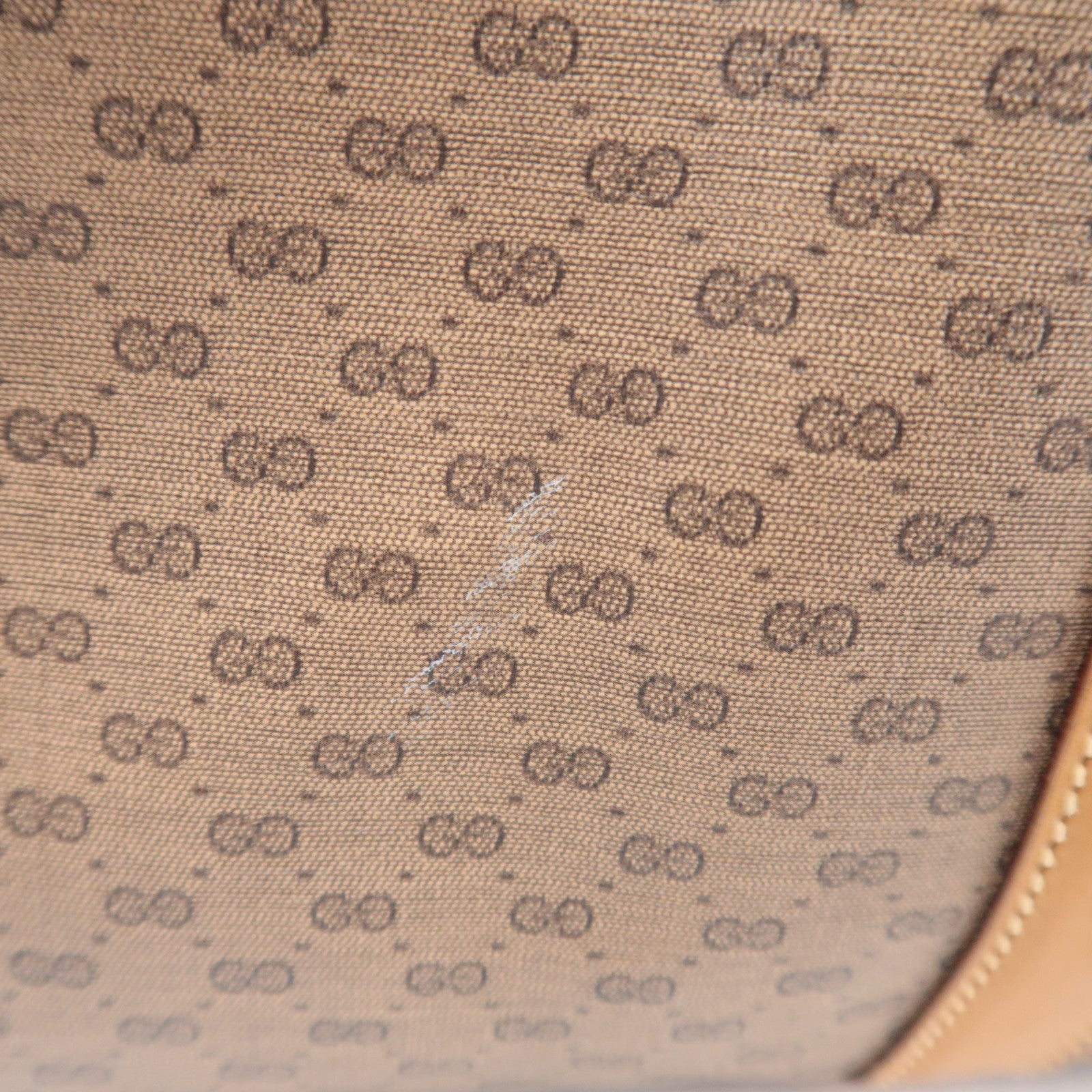 GUCCI Old Gucci Sherry Micro GG PVC Boston Bag 012.39.0079