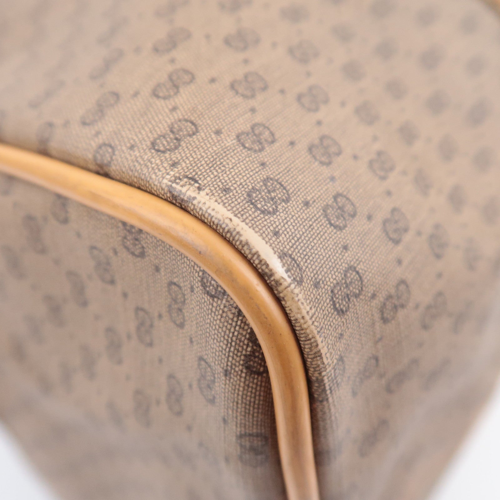 GUCCI Old Gucci Sherry Micro GG PVC Boston Bag 012.39.0079